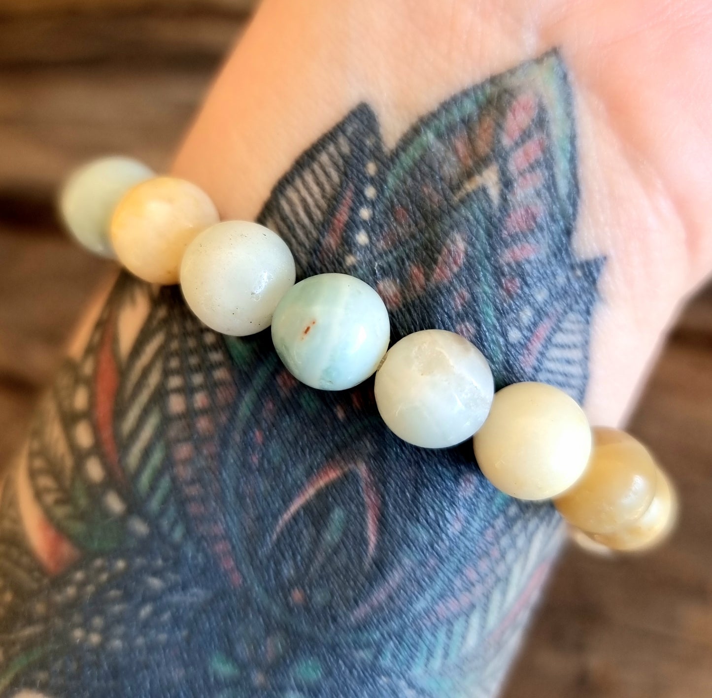 AMAZONITE ENERGY BRACELET 10 mm - COMPASSION