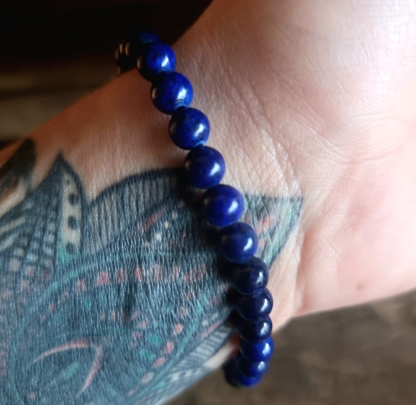 LAPIS LAZULI ENERGY BRACELET 6 mm - INTUITION