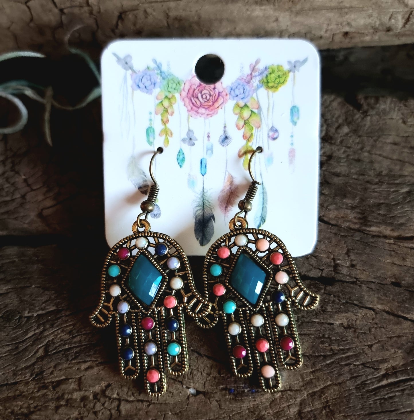 HAMSA HAND EARRINGS - PROTECTION