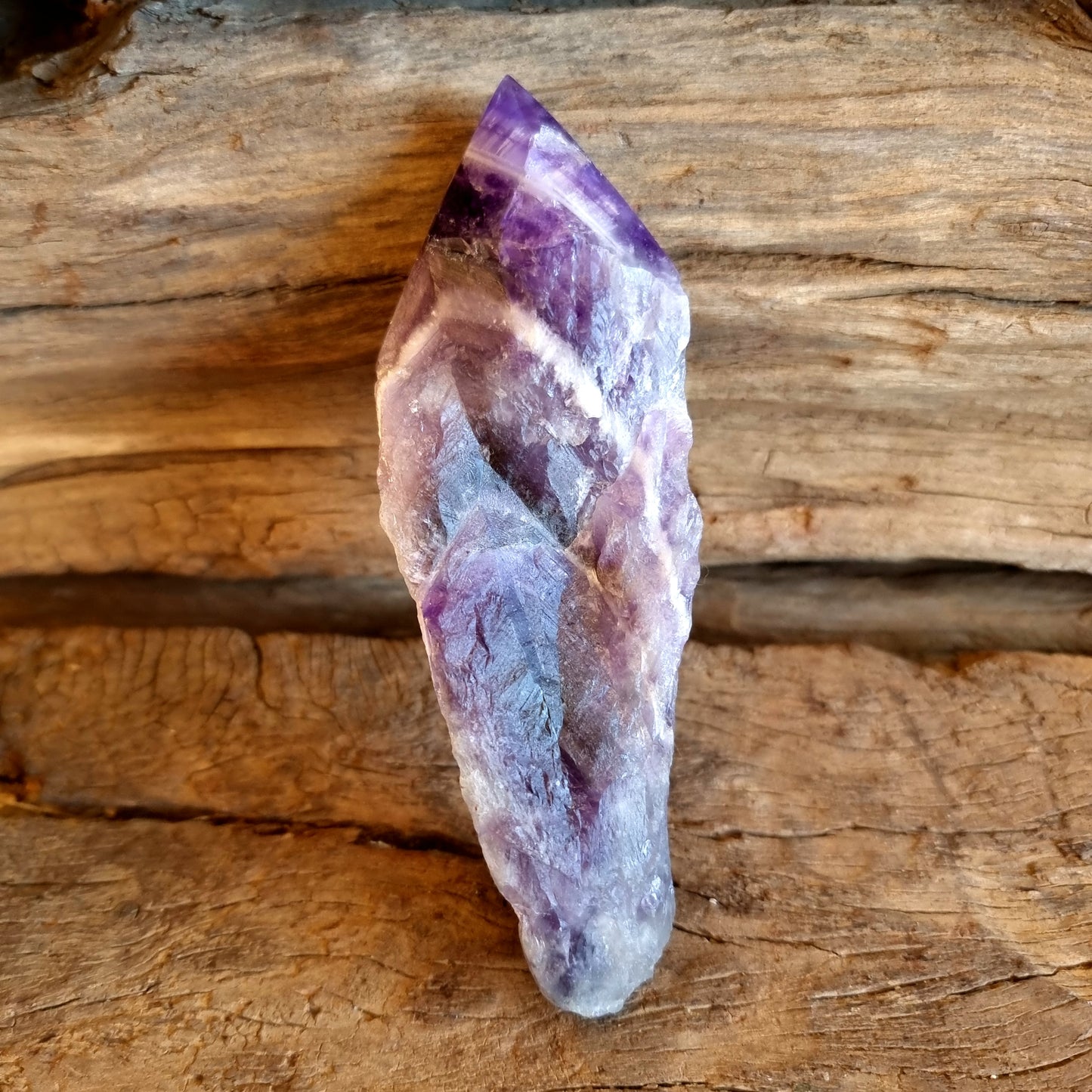 NATURAL WITCHES HAT CHEVRON AMETHYST CRYSTALS