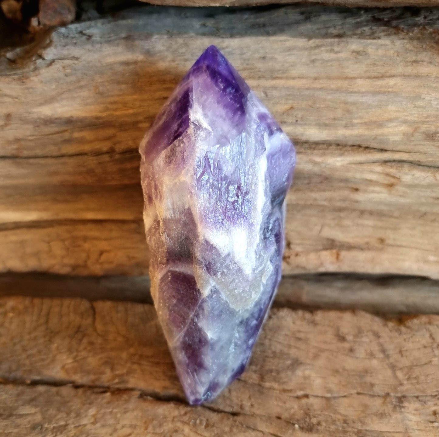 NATURAL WITCHES HAT CHEVRON AMETHYST CRYSTALS