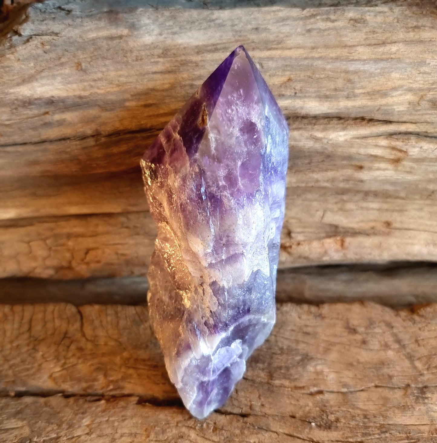 NATURAL WITCHES HAT CHEVRON AMETHYST CRYSTALS