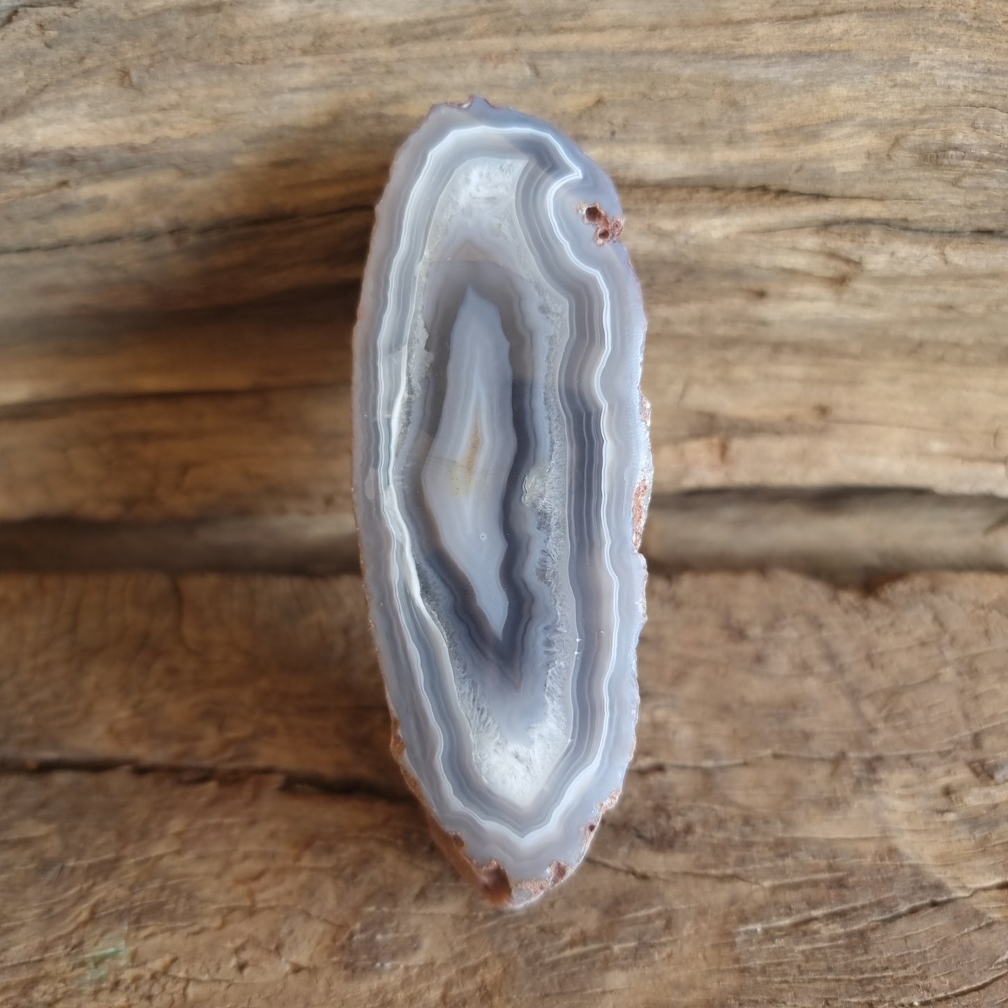 POLISHED RED SASHE RIVER AGATE NODULE E - GROUNDING