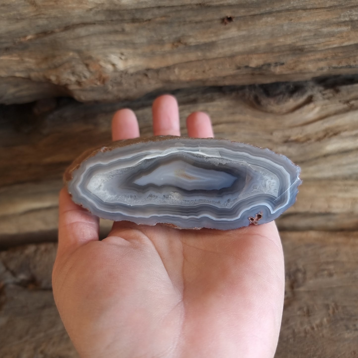 POLISHED RED SASHE RIVER AGATE NODULE E - GROUNDING