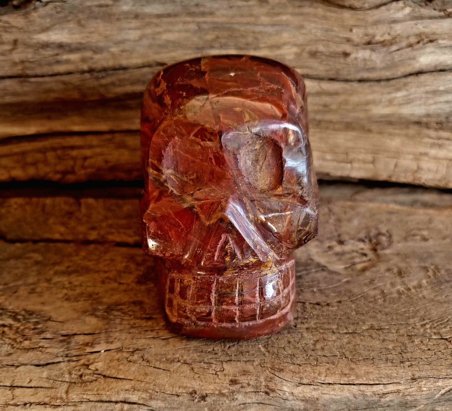 RED JASPER SKULL A - PROTECTION