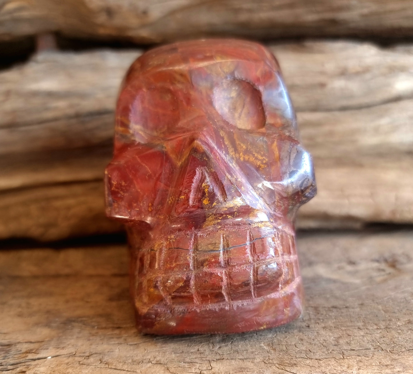 RED JASPER SKULL A - PROTECTION