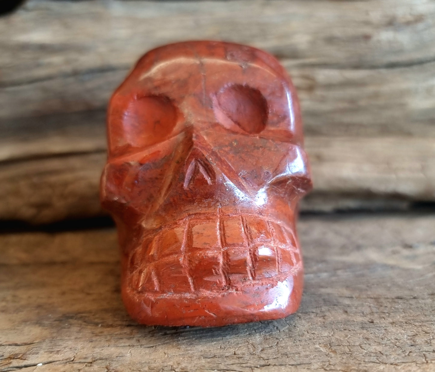 RED JASPER SKULL B - PROTECTION
