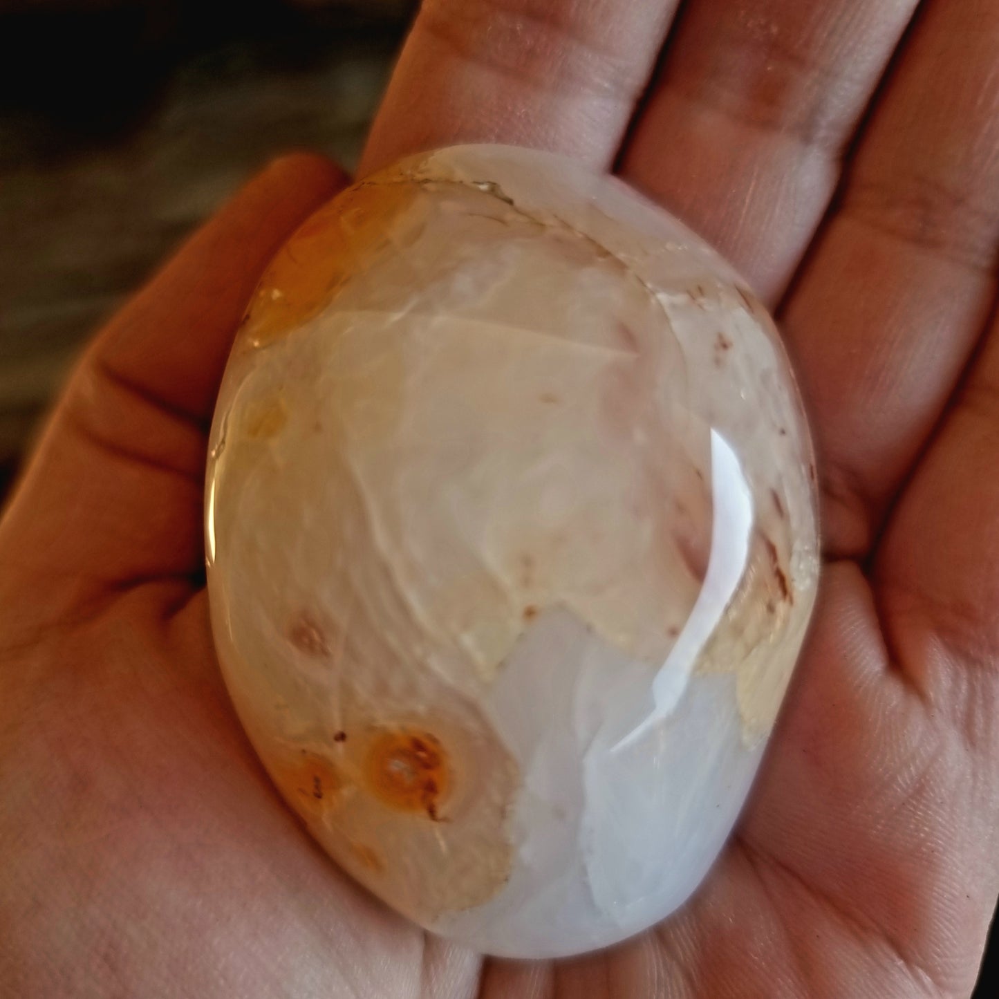CARNELIAN GALLETS WITH NATURAL VUGS & CHRYSTALLINE - CREATIVITY