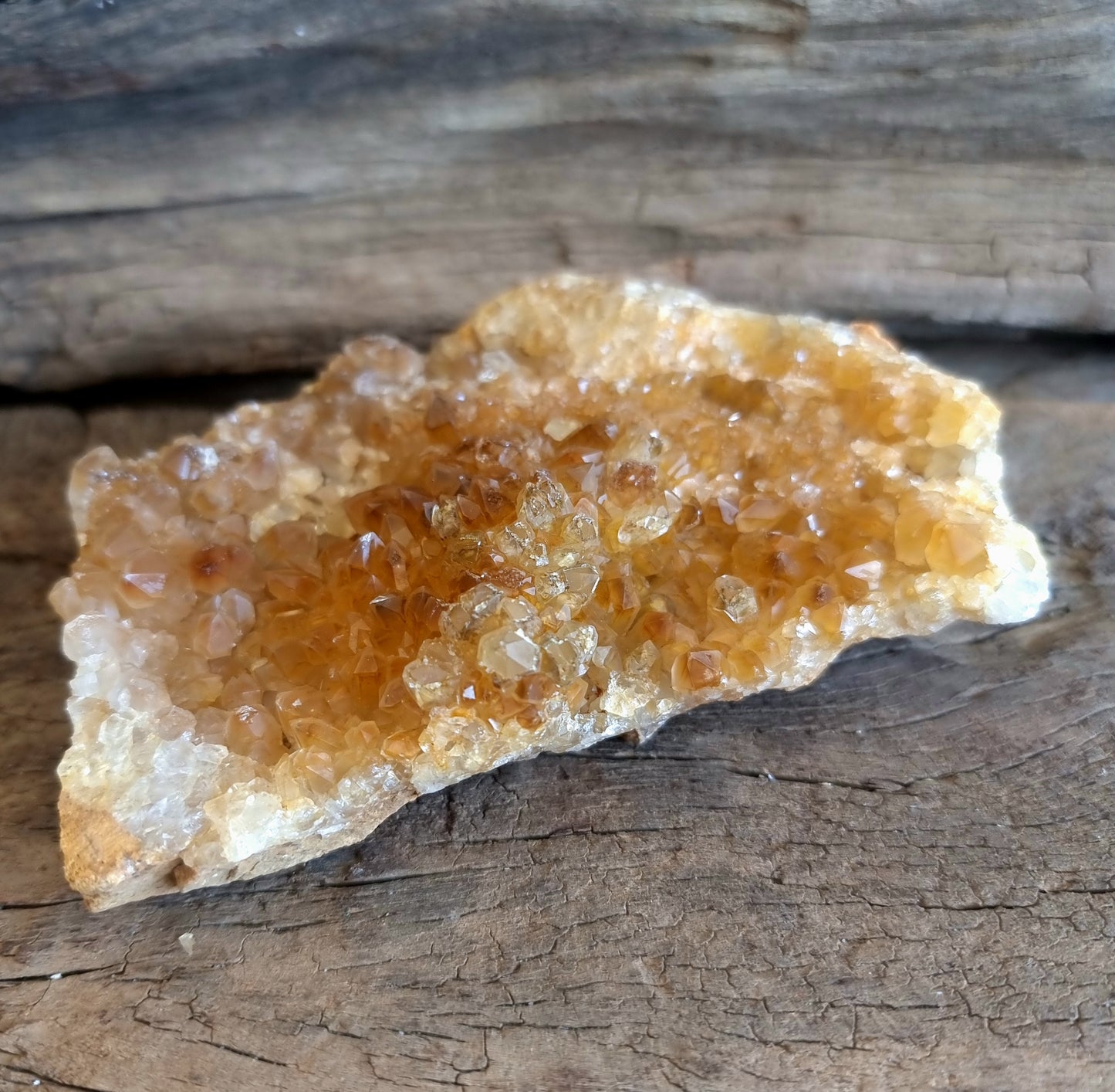 NATURAL GOLDEN LIMONITE QUARTZ CRYSTAL SPECIMEN 2