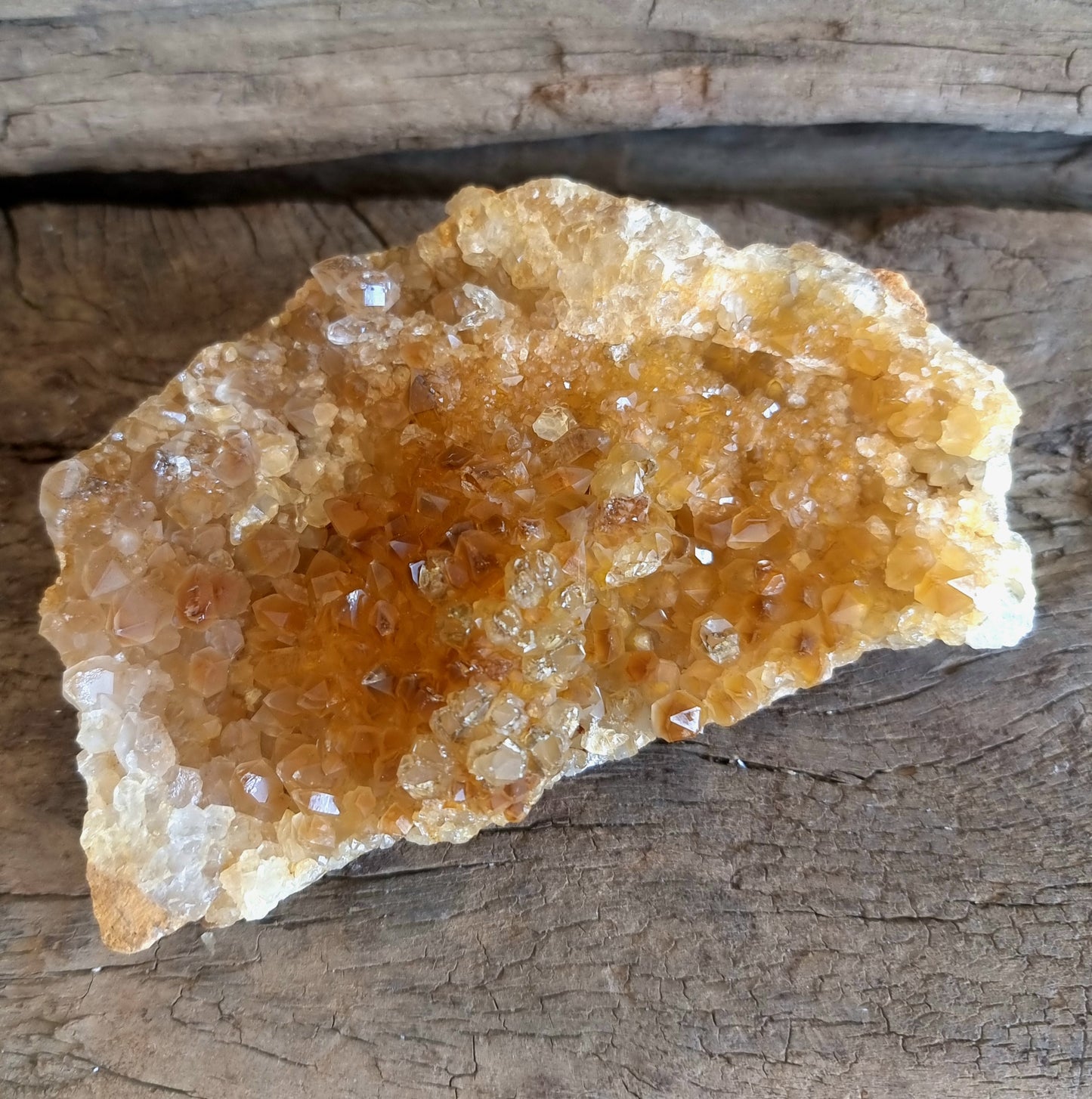 NATURAL GOLDEN LIMONITE QUARTZ CRYSTAL SPECIMEN 2