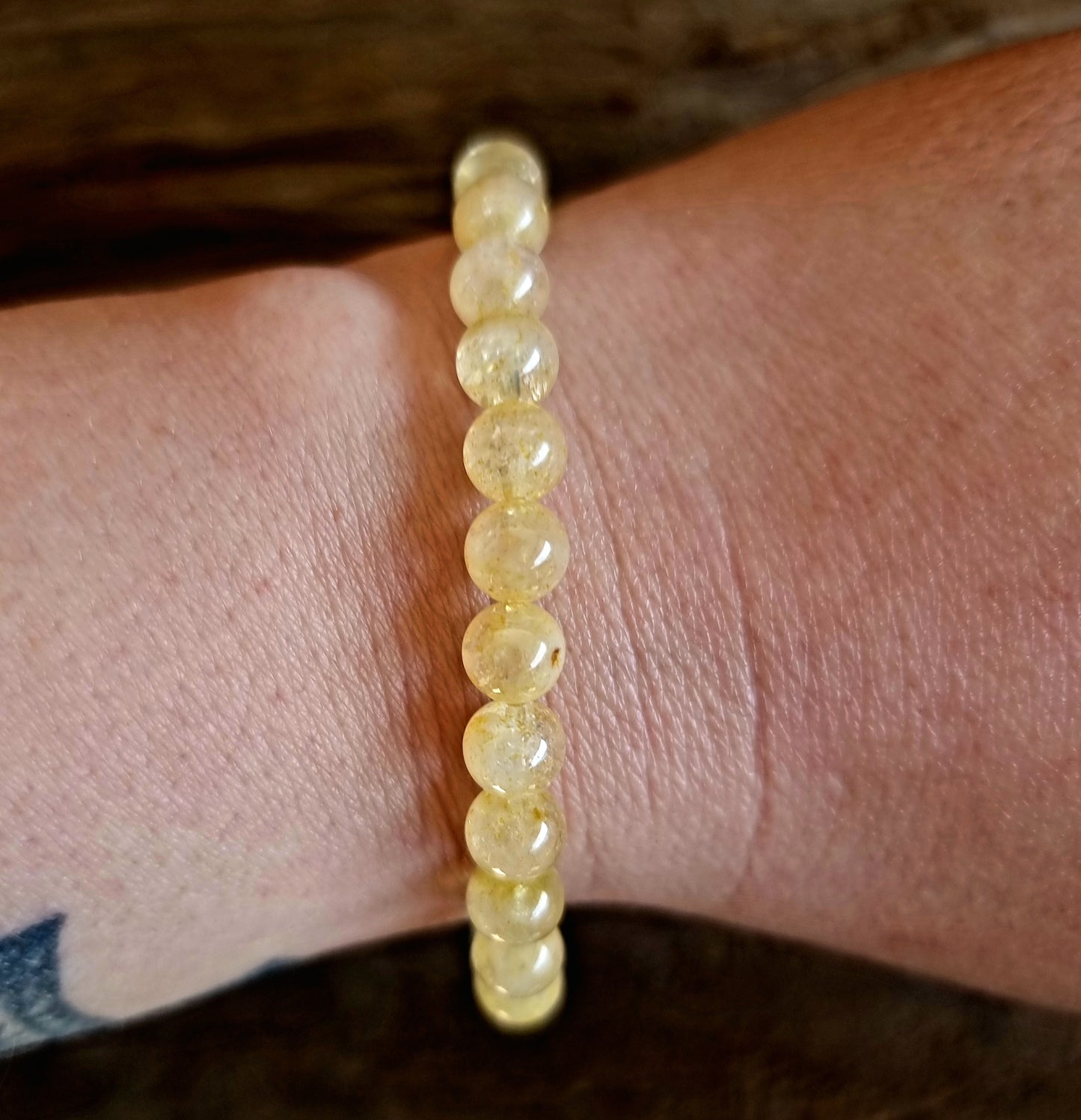 CITRINE ENERGY BRACELET 6 mm - WEALTH & PROSPERITY