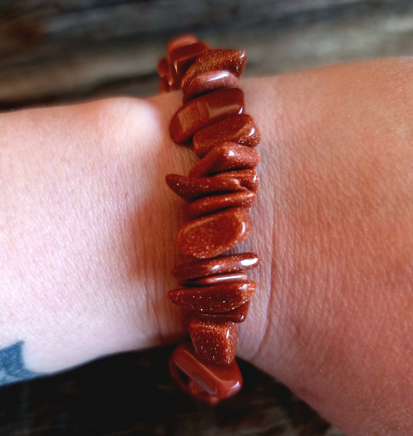 GOLDSTONE CHIPPED BRACELET - AMBITION