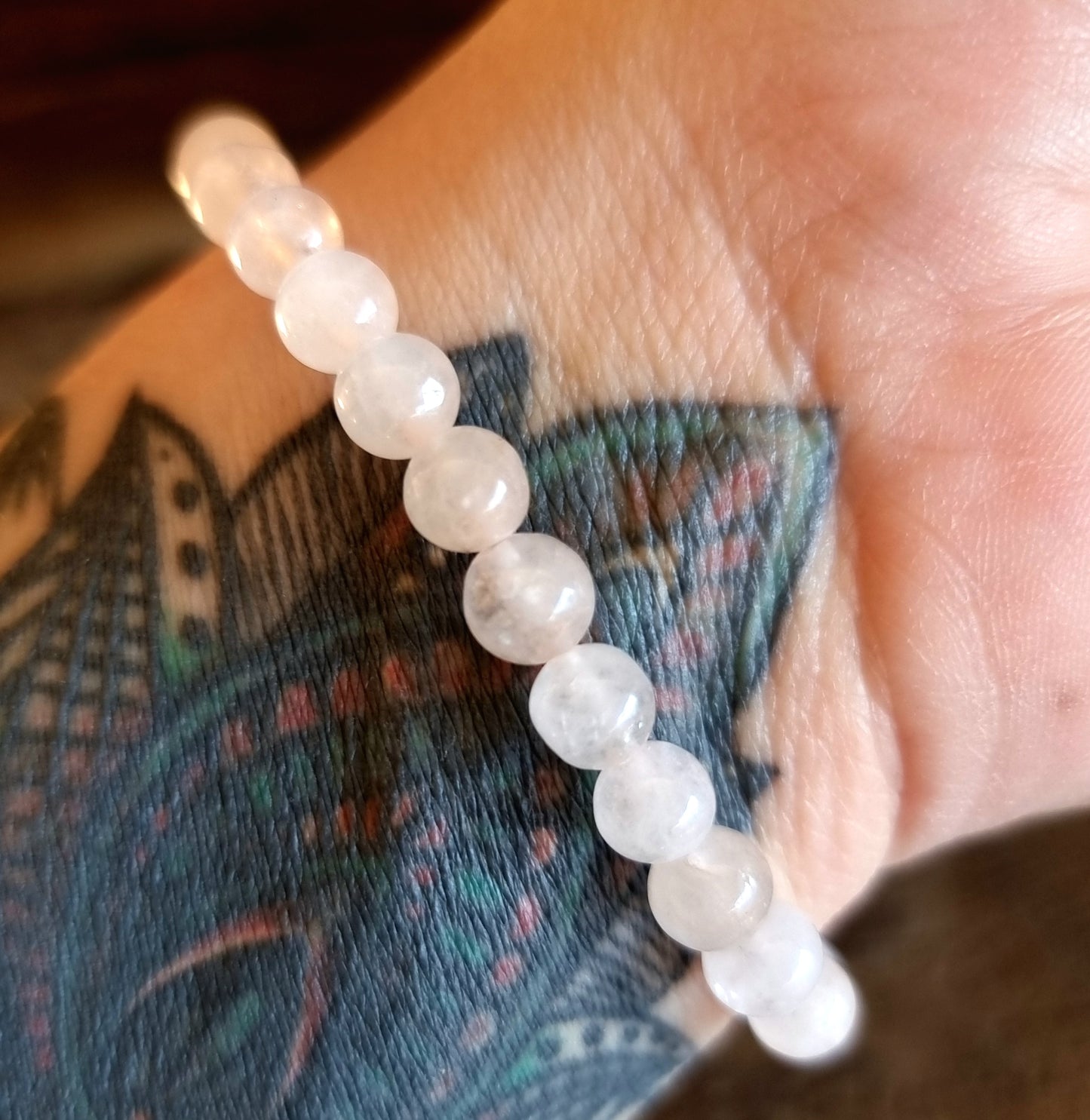 ROSE QUARTZ ENERGY BRACELET 6 mm - UNCONDITIONAL LOVE