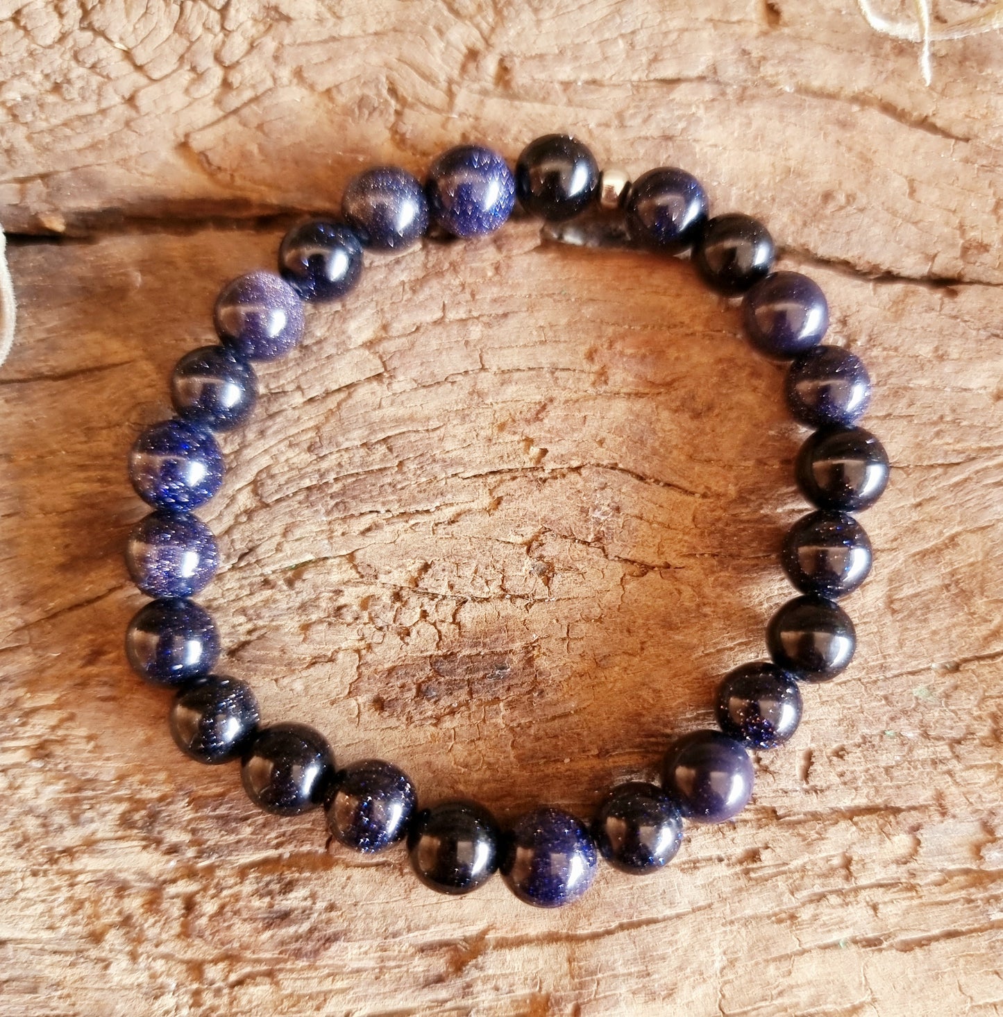 BLUE SANDSTONE ENERGY BRACELET 8 mm - AMBITION