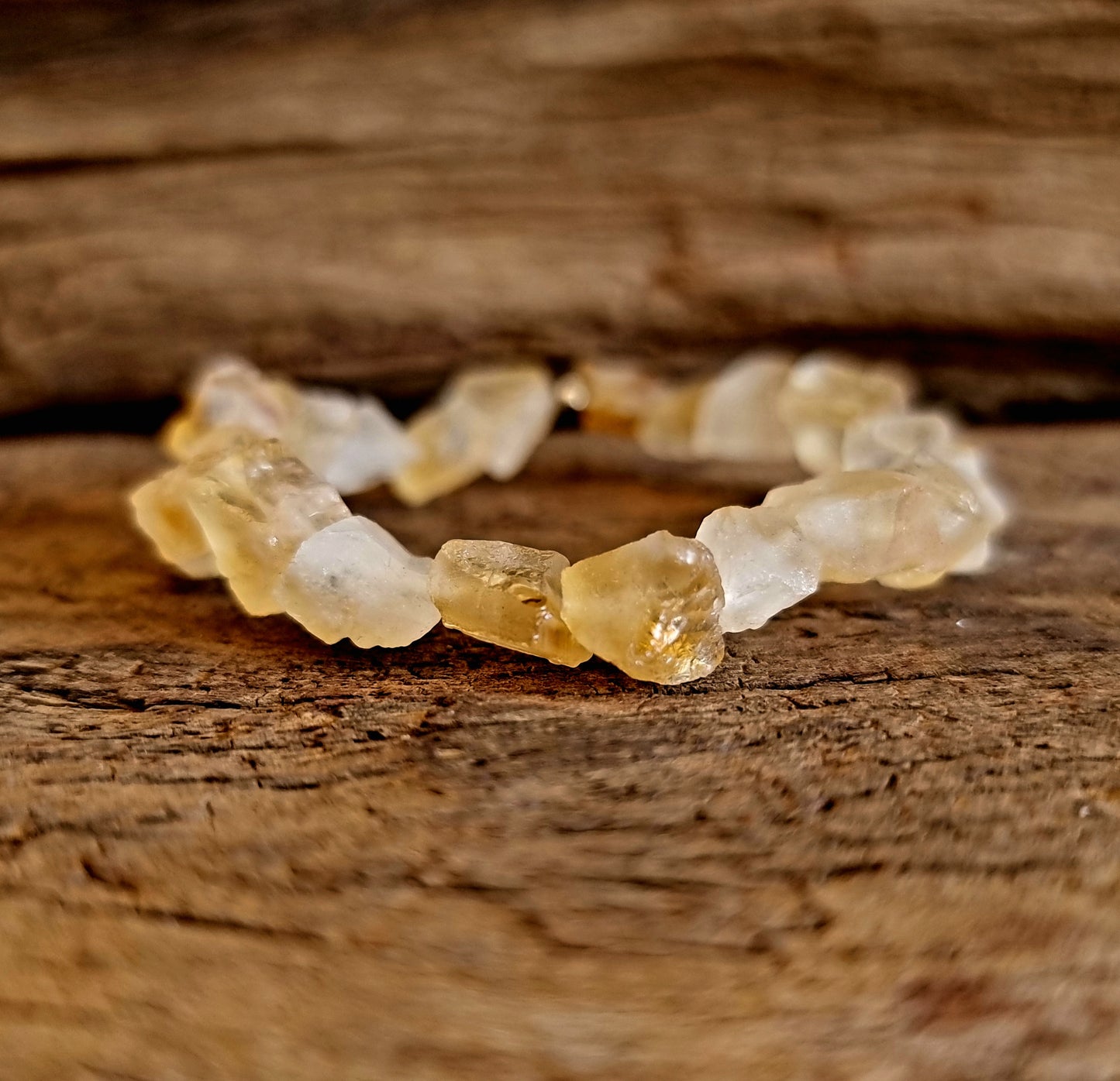 CITRINE ROUGH BRACELET - WEALTH & PROSPERITY