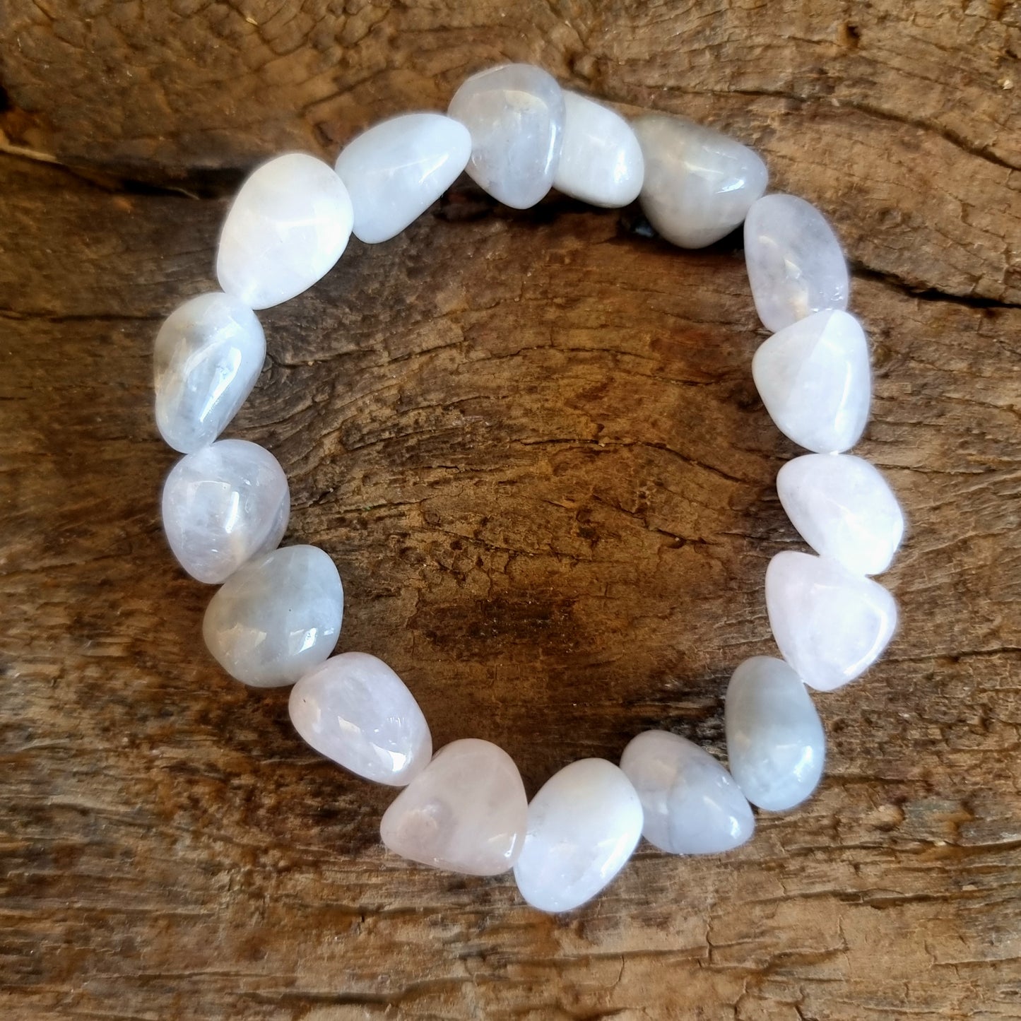 LUNAR QUARTZ NUGGET BRACELET - LOVE AND TRANSFORMATION