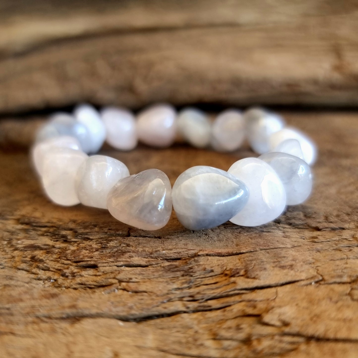 LUNAR QUARTZ NUGGET BRACELET - LOVE AND TRANSFORMATION