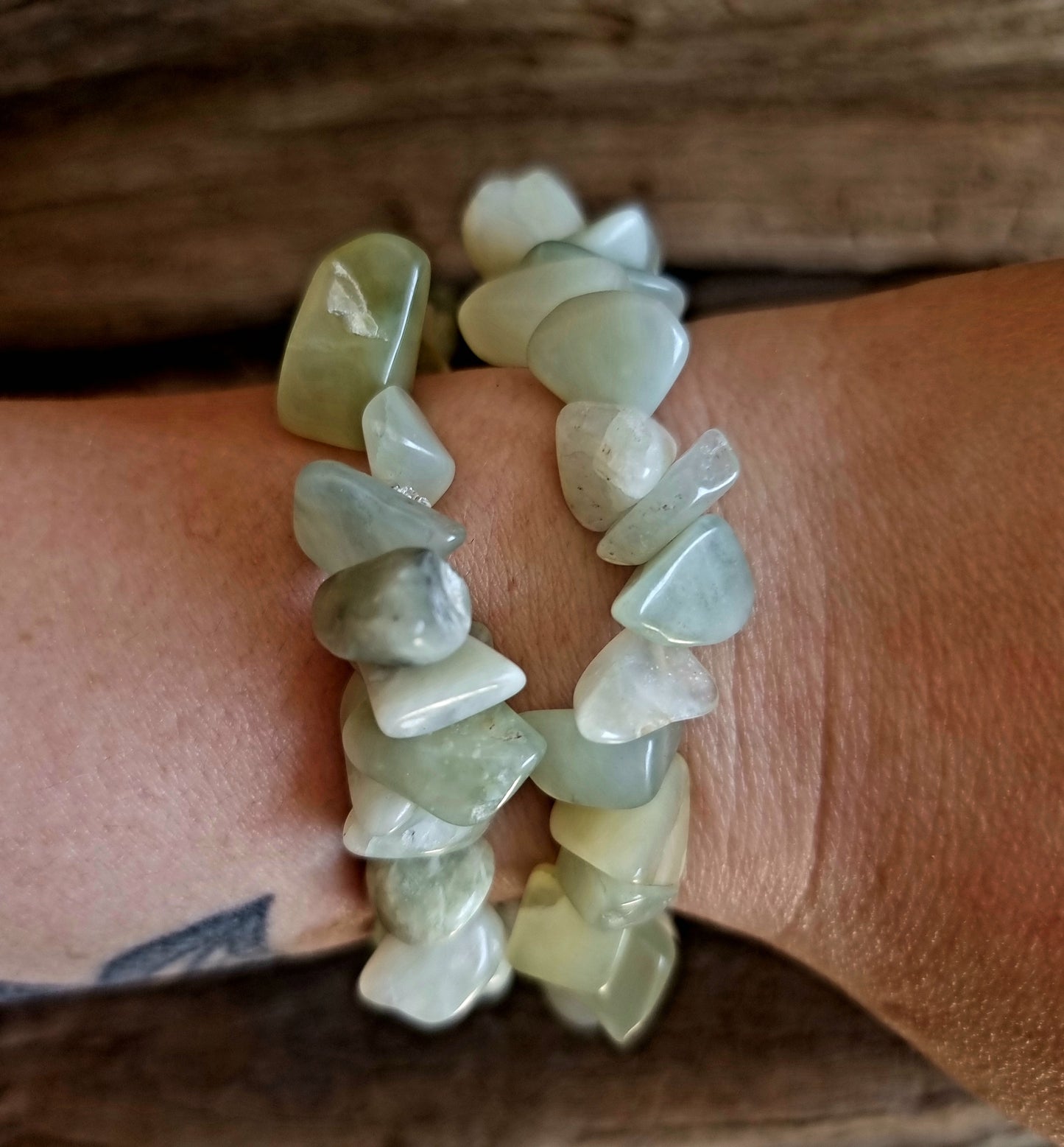 NEW JADE CHIPPED BRACELET - ABUNDANCE