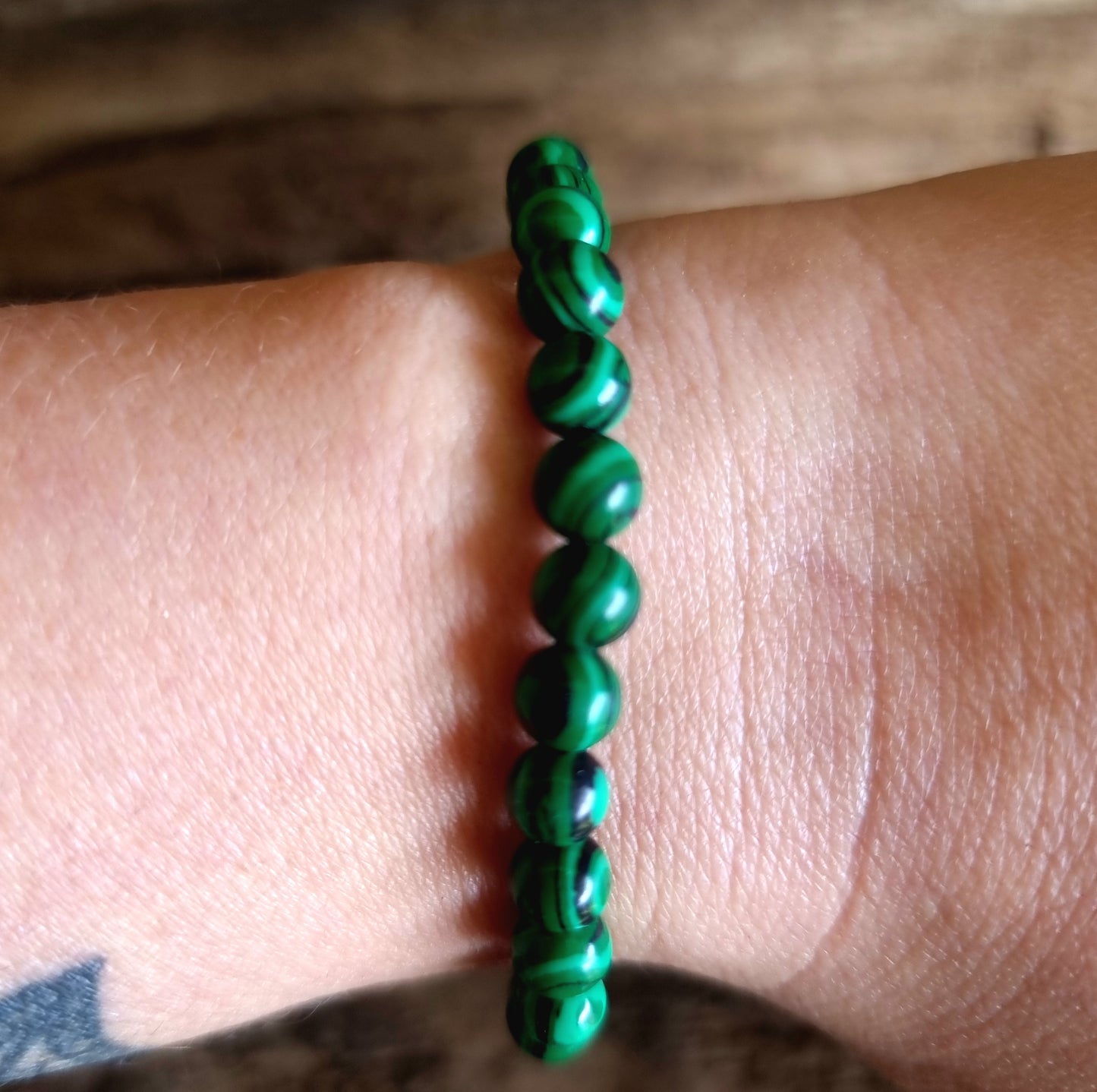 MALACHITE ENERGY BRACELET 6 mm - EMBRACE CHANGE