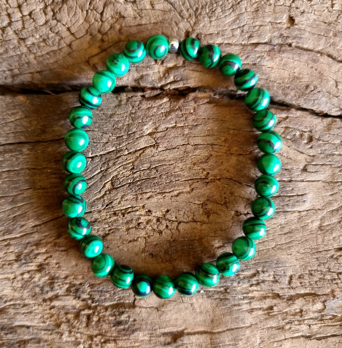MALACHITE ENERGY BRACELET 6 mm - EMBRACE CHANGE