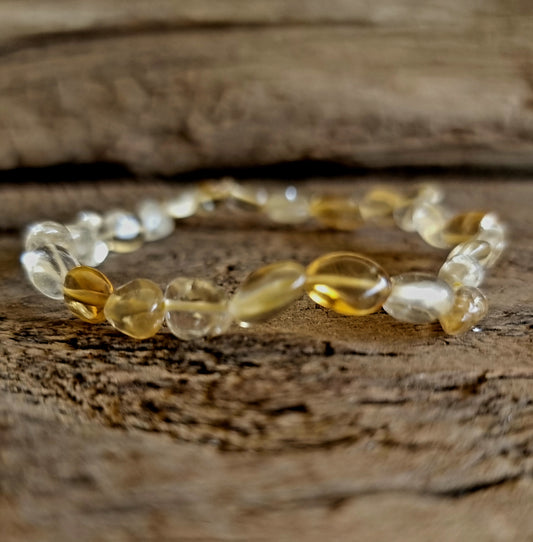 CITRINE NUGGET BRACELET - WEALTH & PROSPERITY