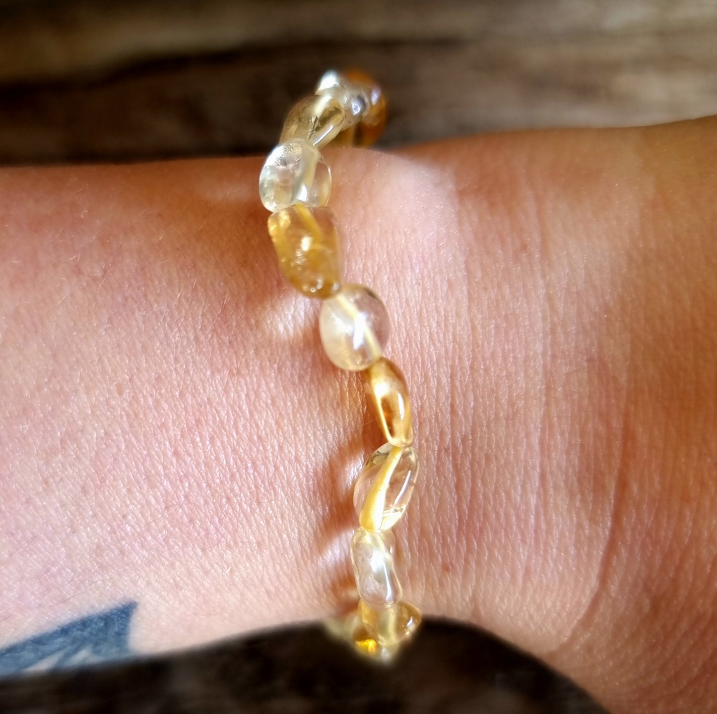CITRINE NUGGET BRACELET - WEALTH & PROSPERITY