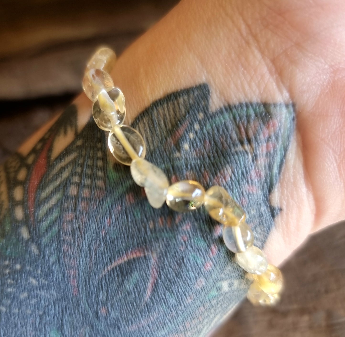 CITRINE NUGGET BRACELET - WEALTH & PROSPERITY