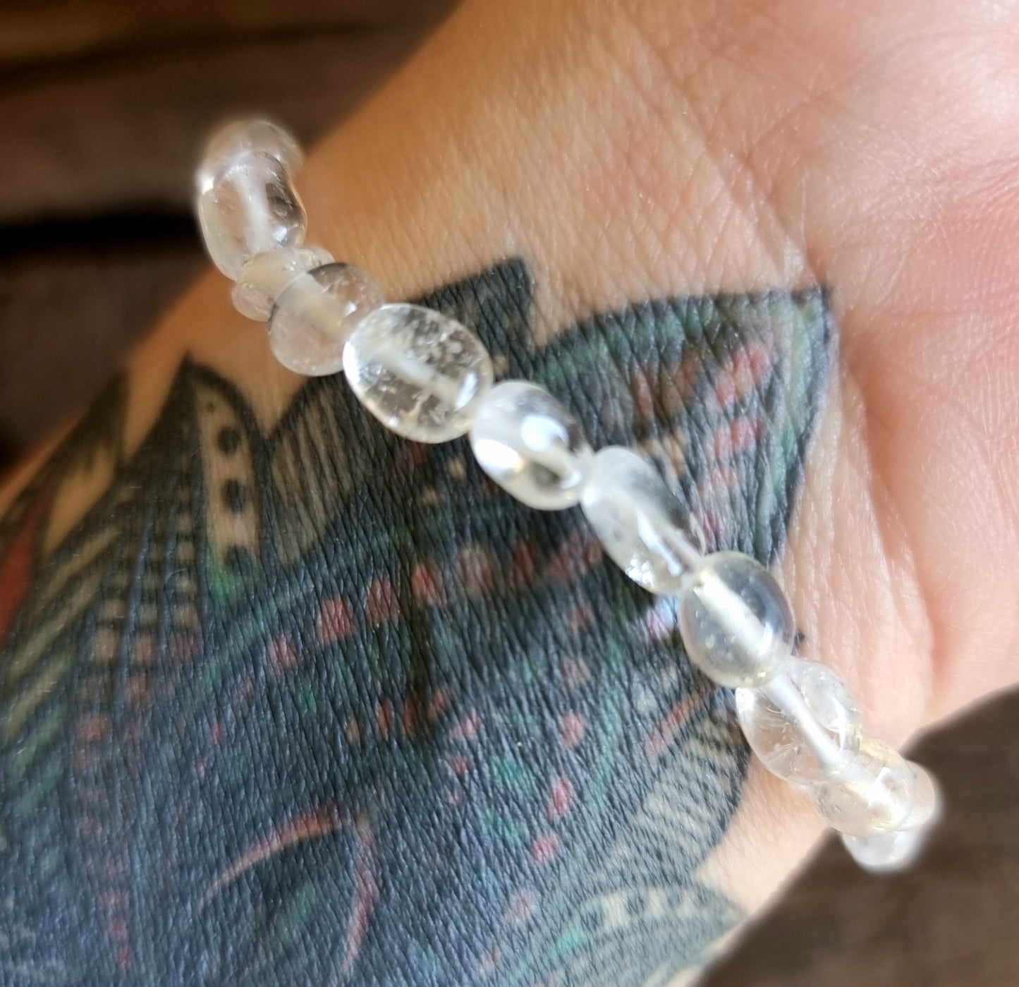 CLEAR QUARTZ NUGGET BRACELET - MASTER HEALER