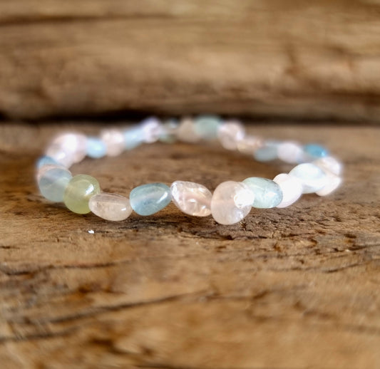 MORGANITE NUGGET BRACELET - ALIGNMENT