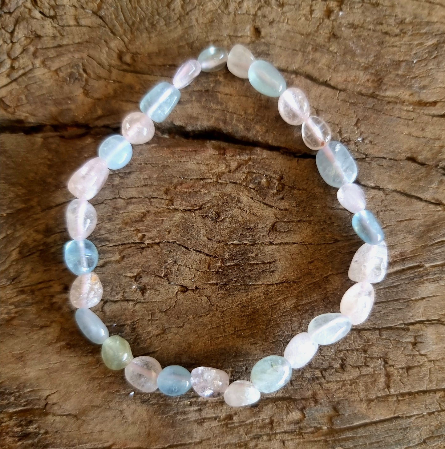 MORGANITE NUGGET BRACELET - ALIGNMENT
