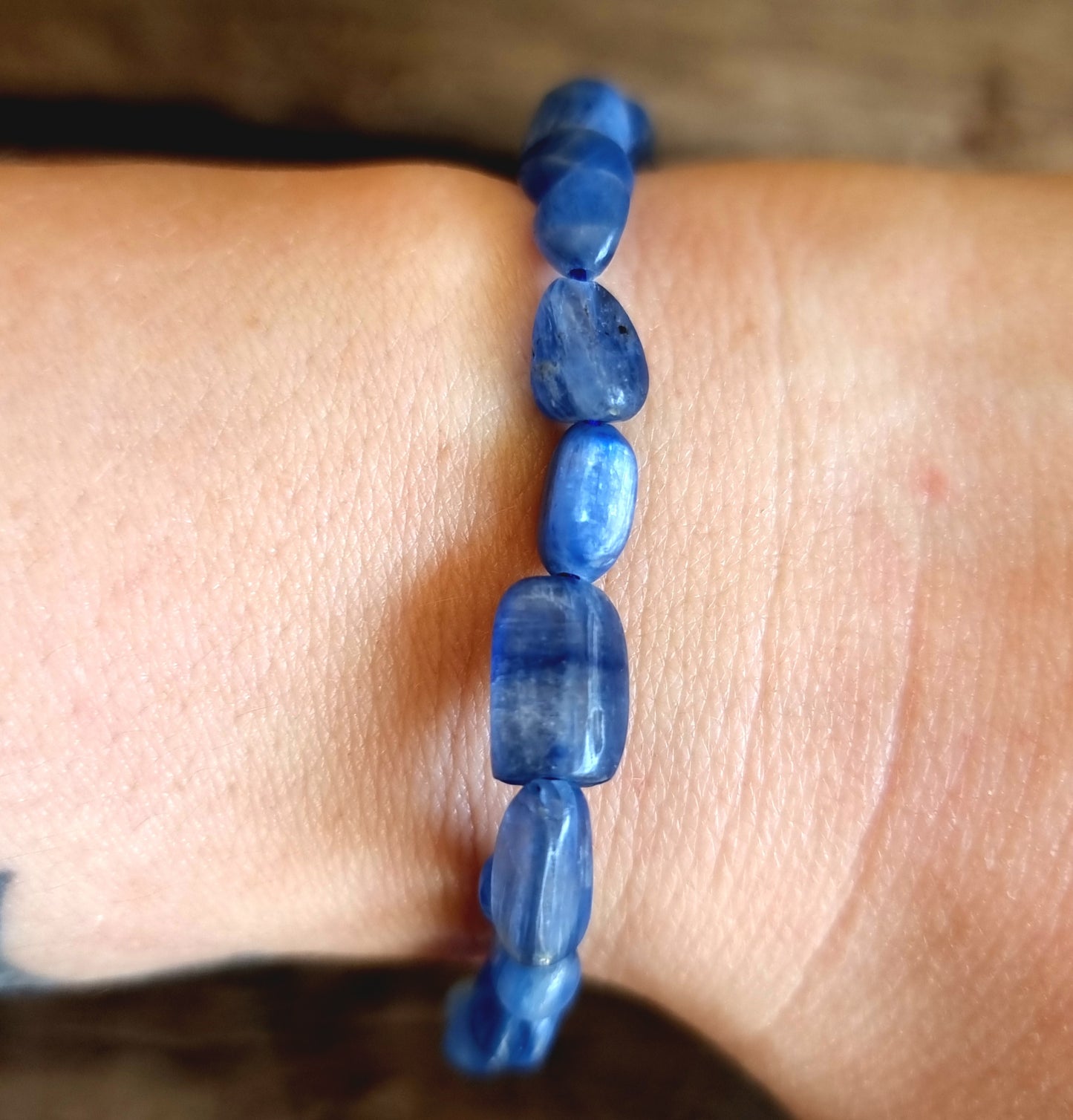 BLUE KYANITE NUGGET BRACELET - ALIGNMENT