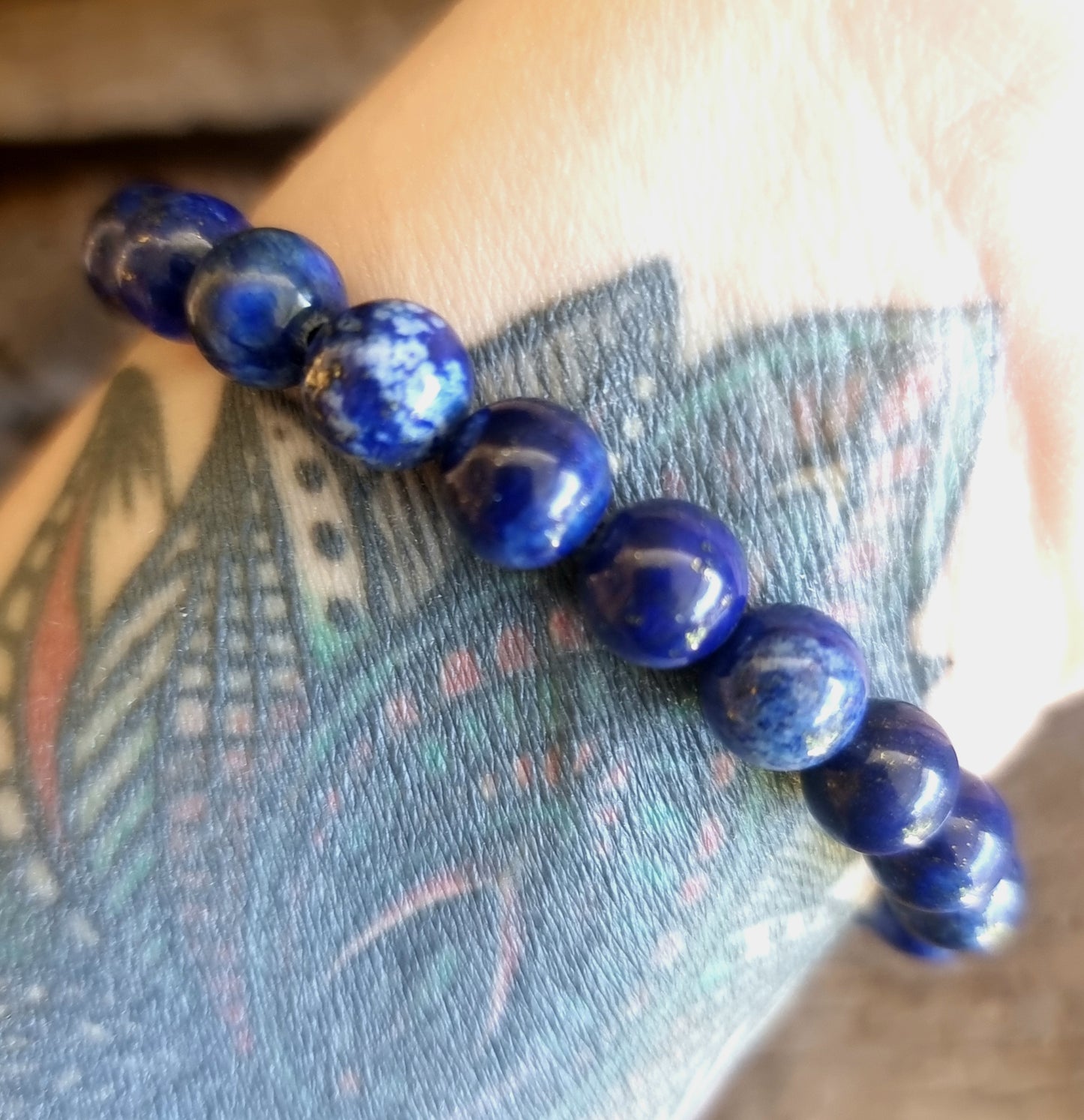 LAPIS LAZULI ENERGY BRACELET 8 mm - INTUITION