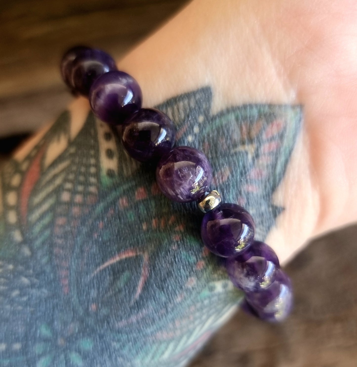 AMETHYST ENERGY BRACELET 10 mm - PSYCHIC ABILITIES