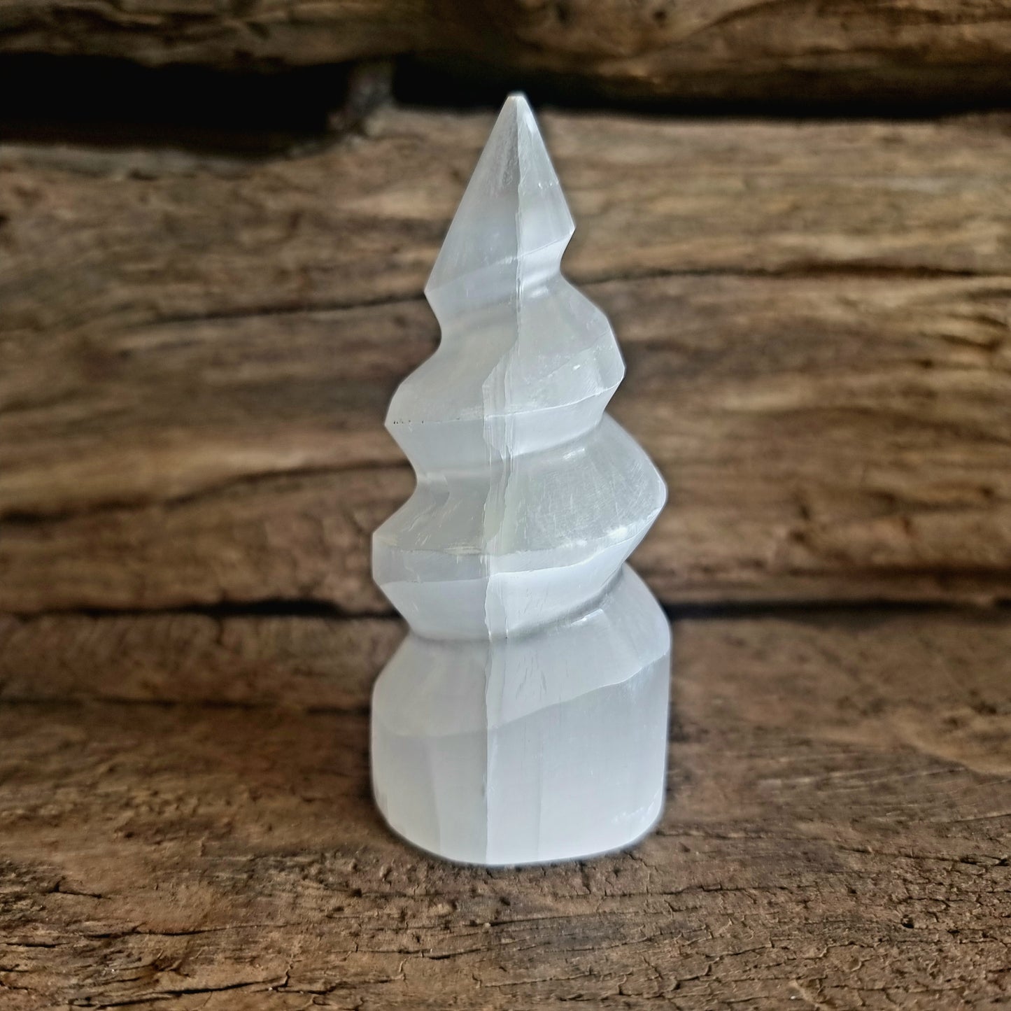 SELENITE SPIRAL POINT 10 cm - ANGELIC GUIDANCE
