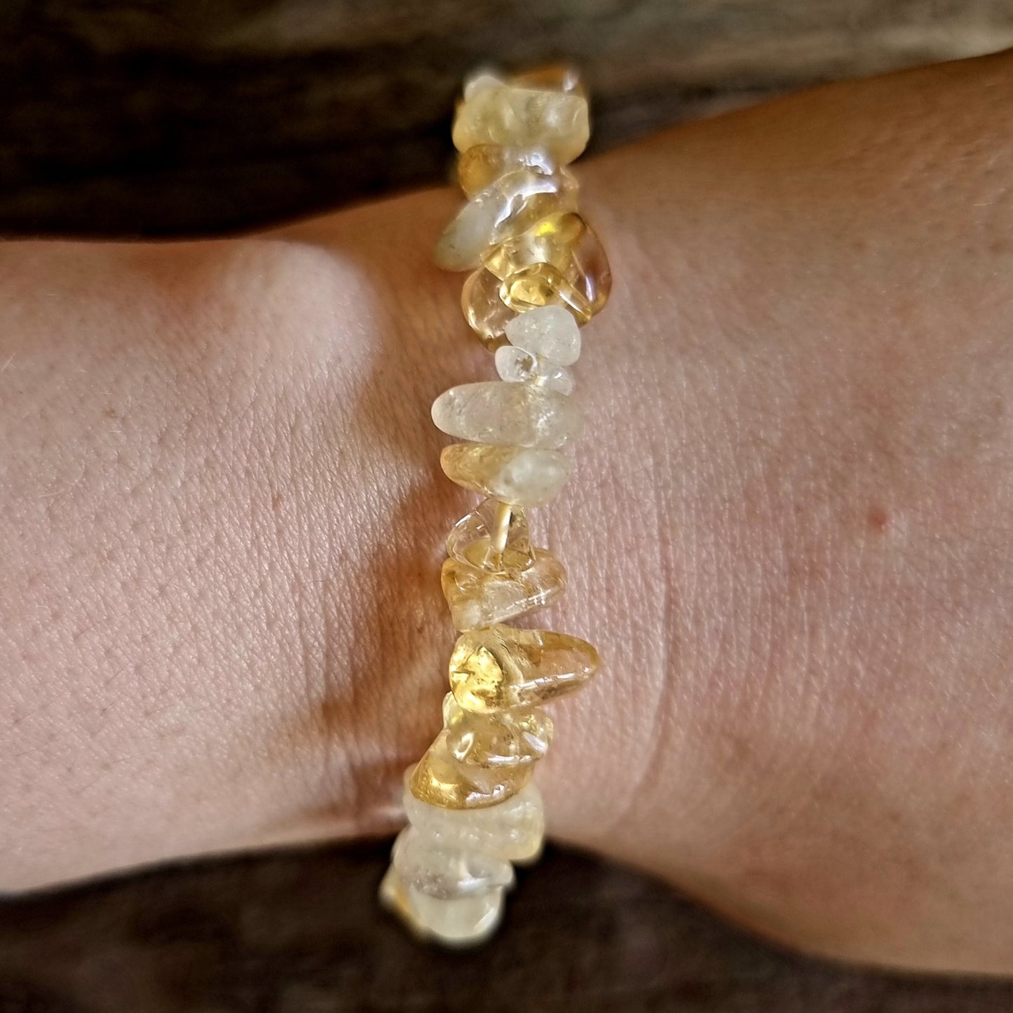 CITRINE CHIPPED BRACELET - WEALTH