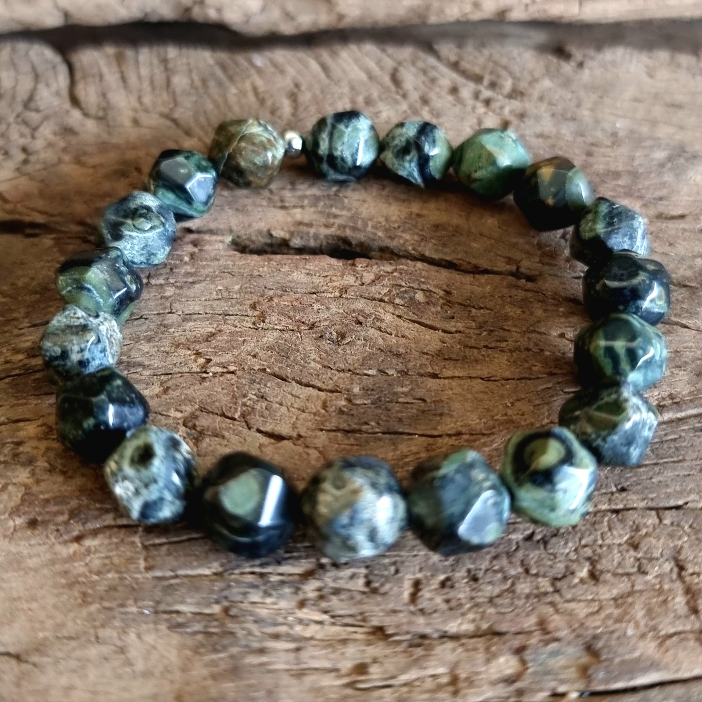 KAMBABA JASPER FACETED ENERGY BRACELET 8 mm - PEACE & TRANQUILITY