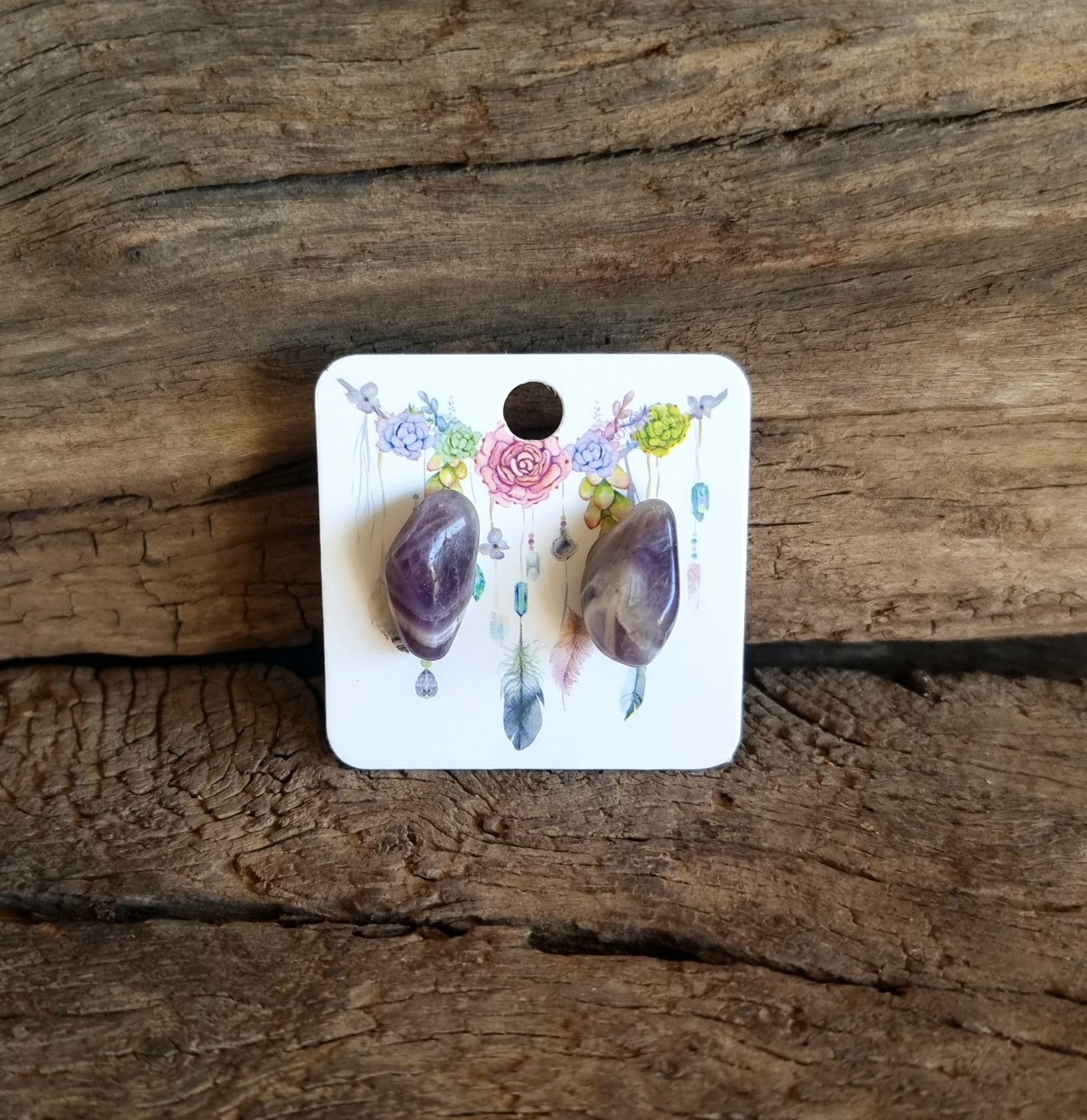 AMETHYST STUD EARRINGS - PSYCHIC ABILITIES