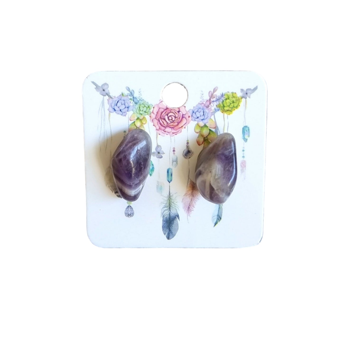 AMETHYST STUD EARRINGS - PSYCHIC ABILITIES