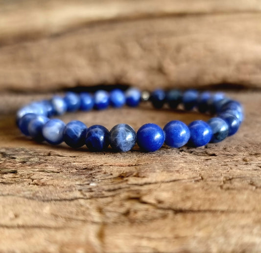 SODALITE ENERGY BRACELET 6 mm - INTUITION