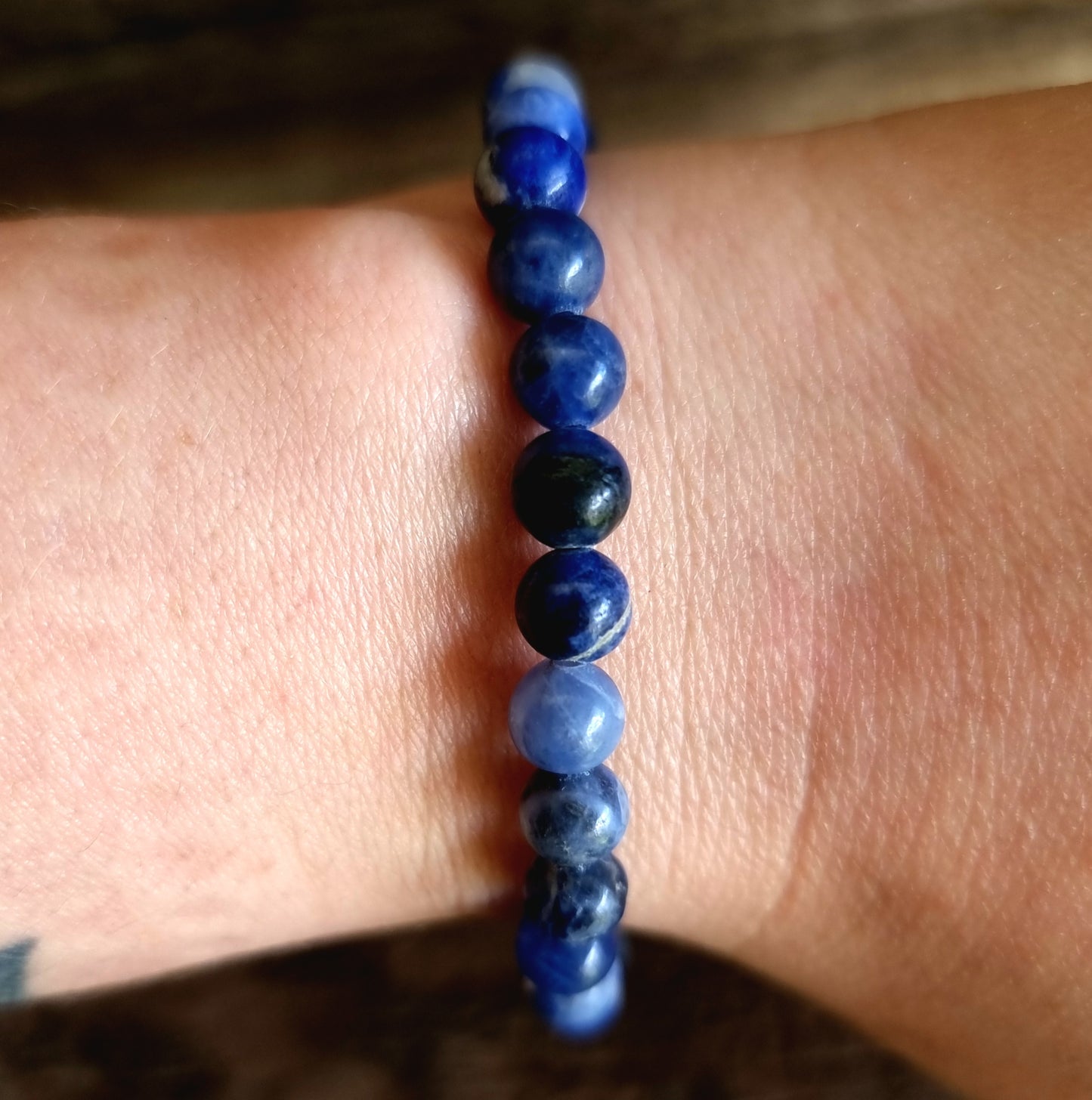SODALITE ENERGY BRACELET 6 mm - INTUITION