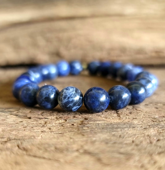 SODALITE ENERGY BRACELET 8 mm - EMOTIONAL INTELLIGENCE