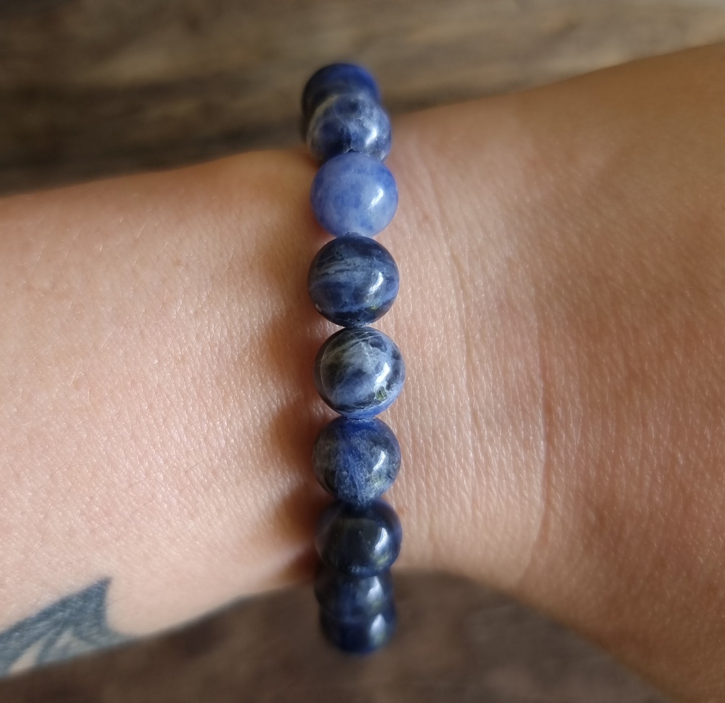 SODALITE ENERGY BRACELET 8 mm - EMOTIONAL INTELLIGENCE