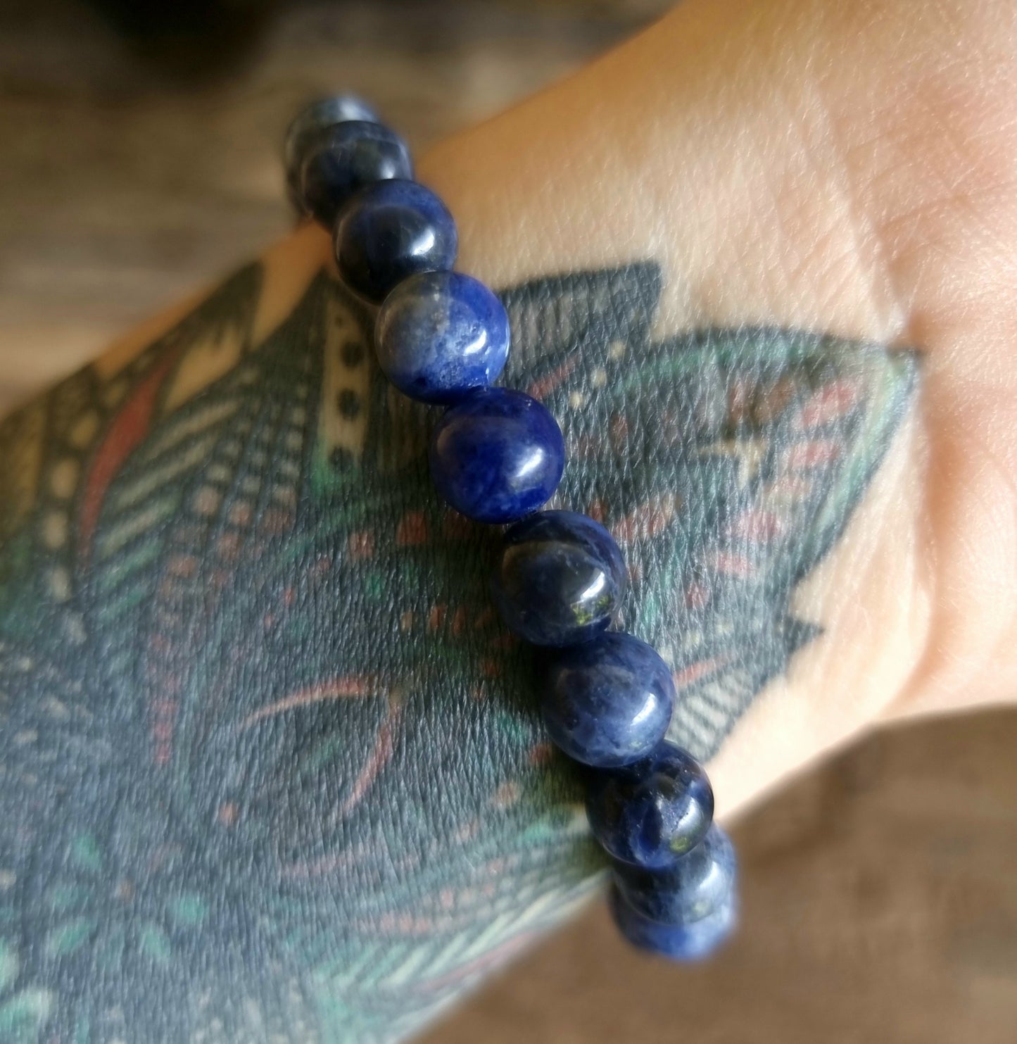 SODALITE ENERGY BRACELET 8 mm - EMOTIONAL INTELLIGENCE