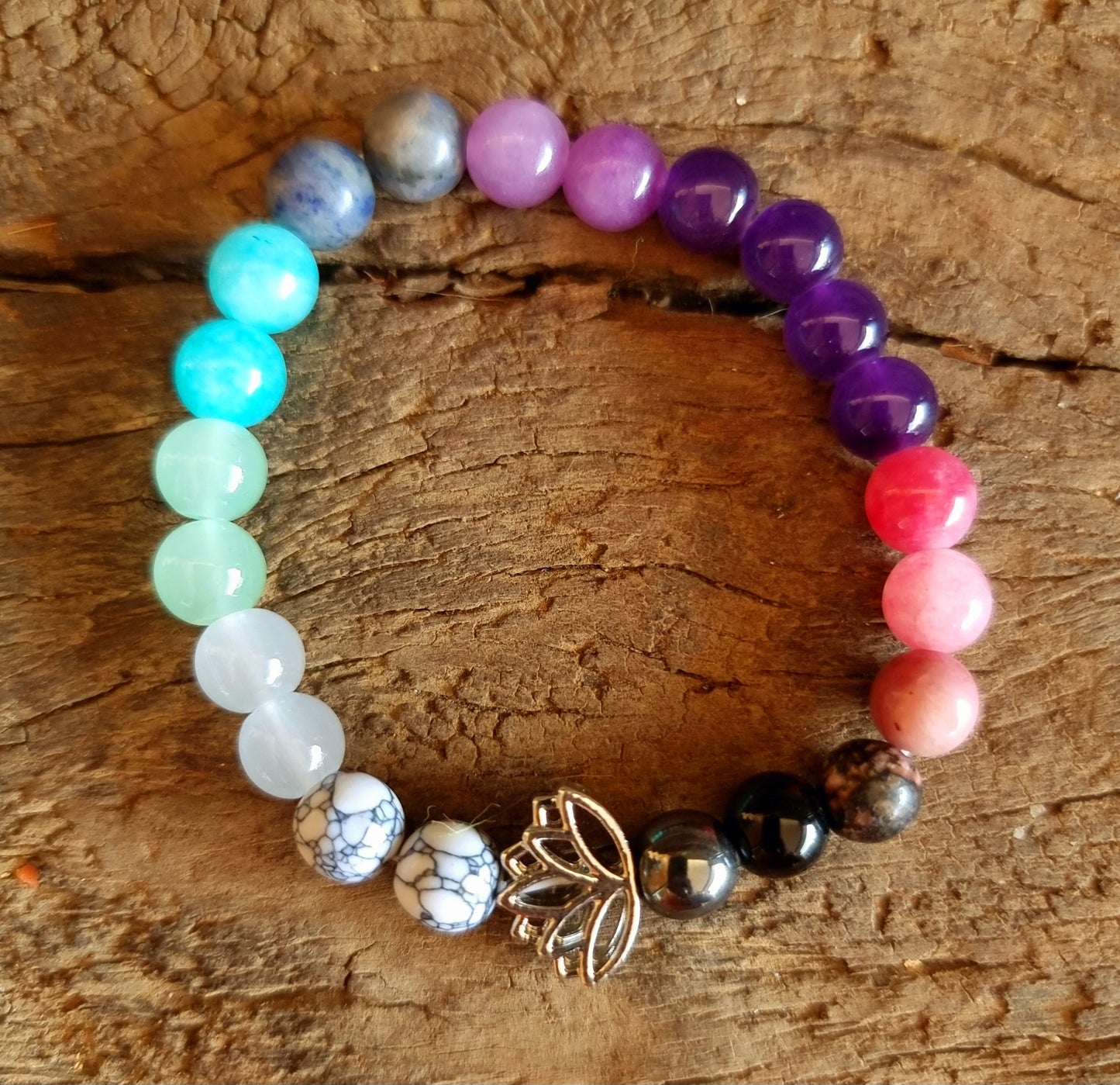 ANXIETY LOTUS ENERGY RELIEVER BRACELET 8 mm - ANXIETY RELIEVER