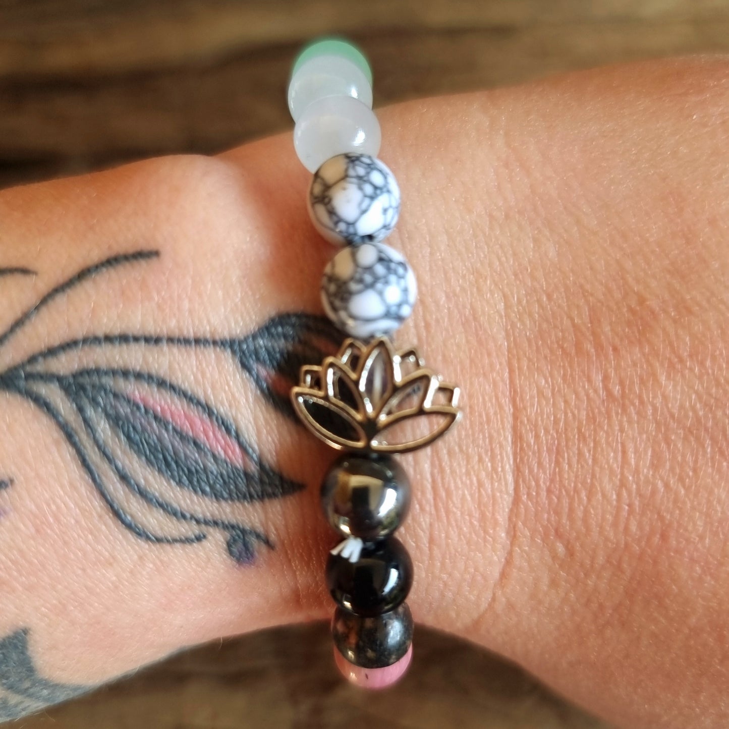 ANXIETY LOTUS ENERGY RELIEVER BRACELET 8 mm - ANXIETY RELIEVER