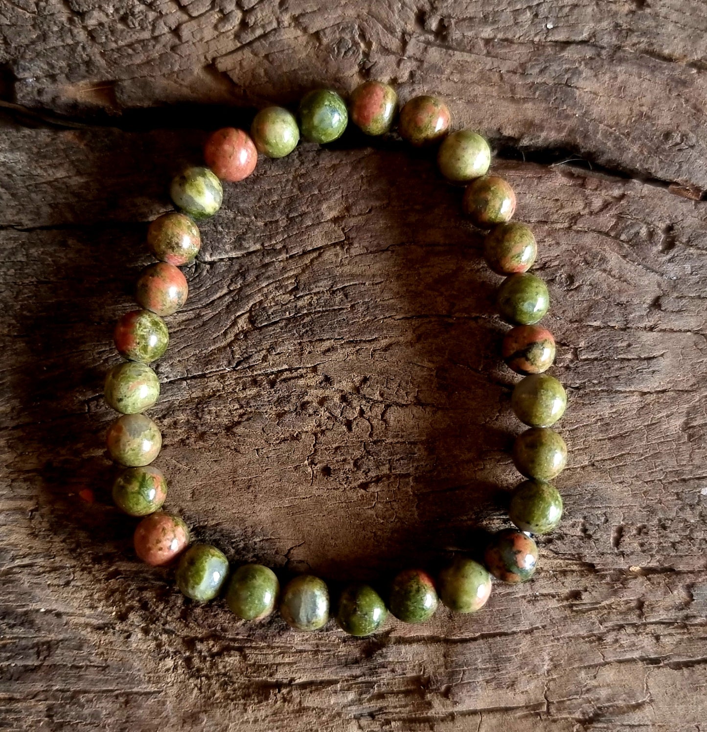 UNAKITE JASPER ENERGY BRACELET 6 mm - NEW BEGINNINGS