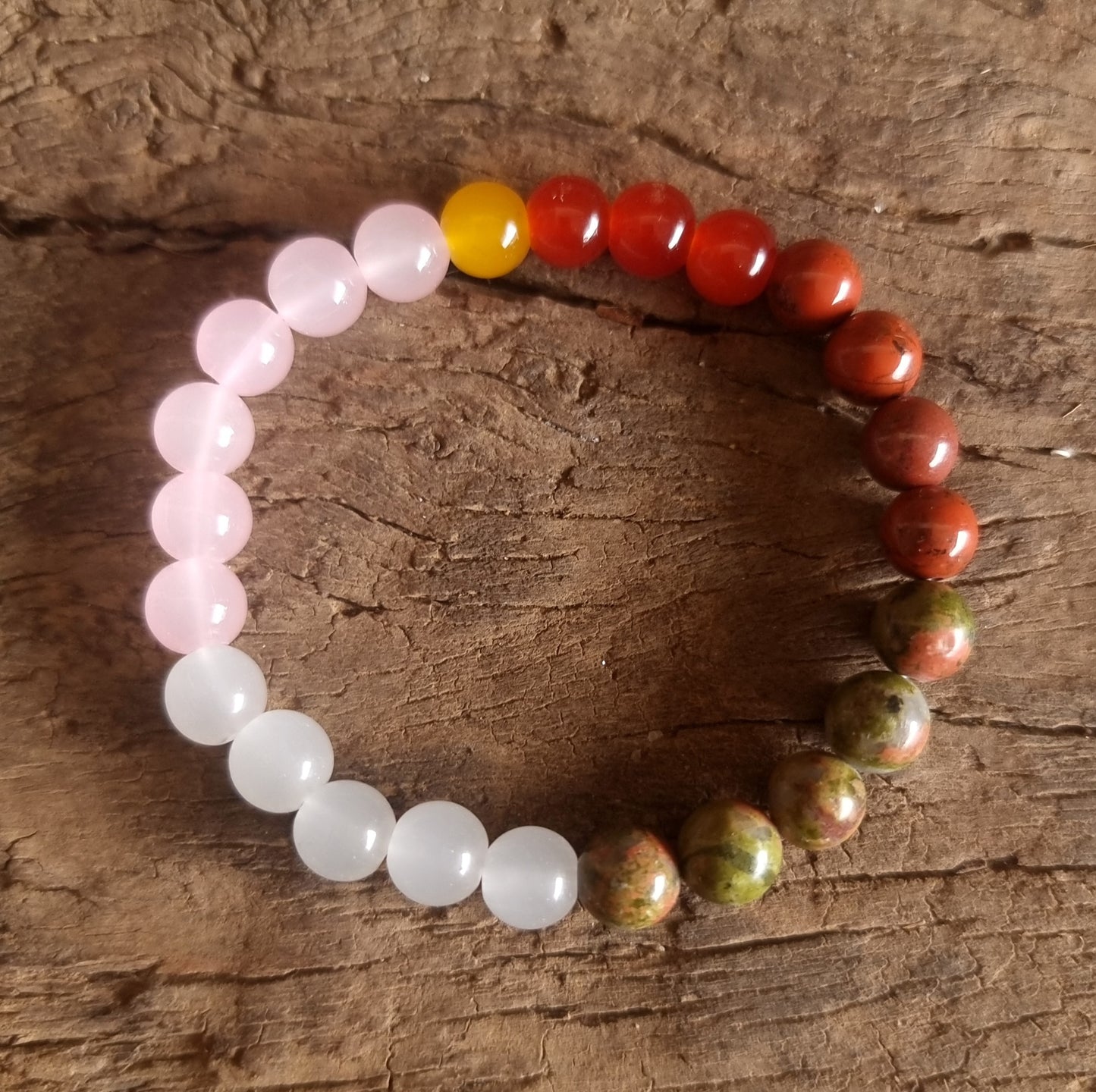 TRIPLE INTENT PASSION & LOVE ENERGY BRACELET 8 mm