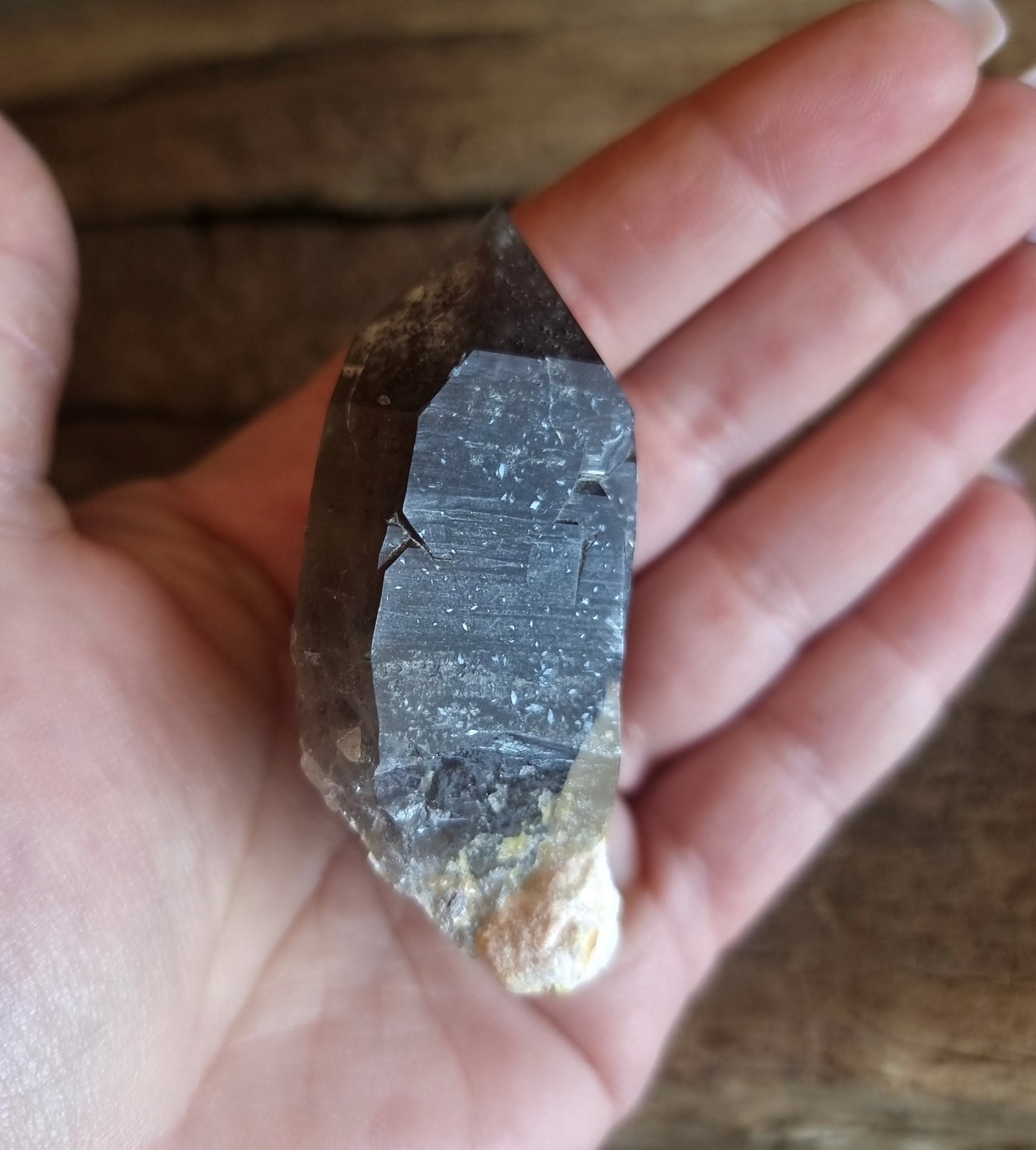 SMOKY QUARTZ ZOMBA POINTS 4-7cm - GROUNDING