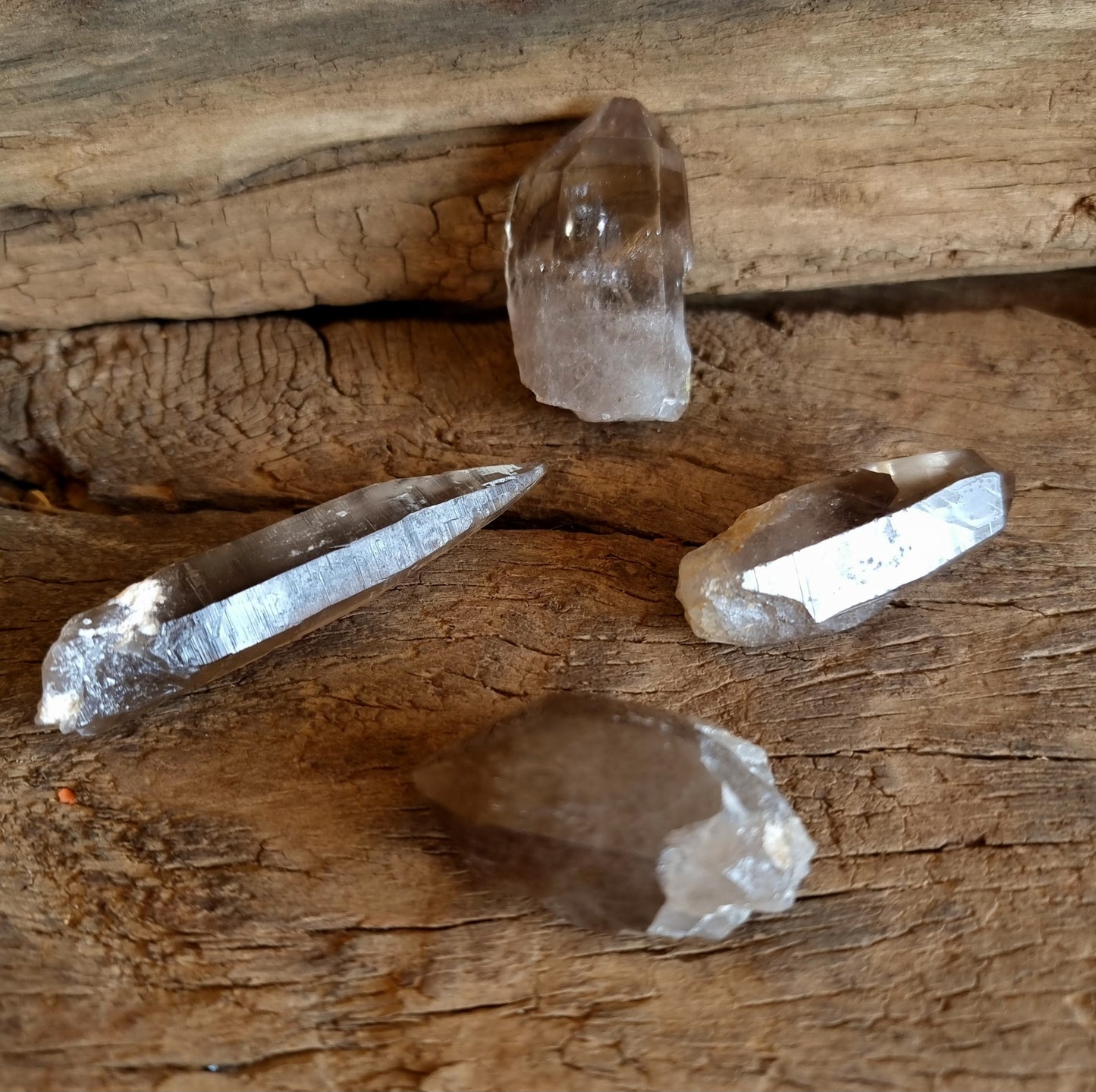 SMOKY QUARTZ ZOMBA POINTS 4-7cm - GROUNDING