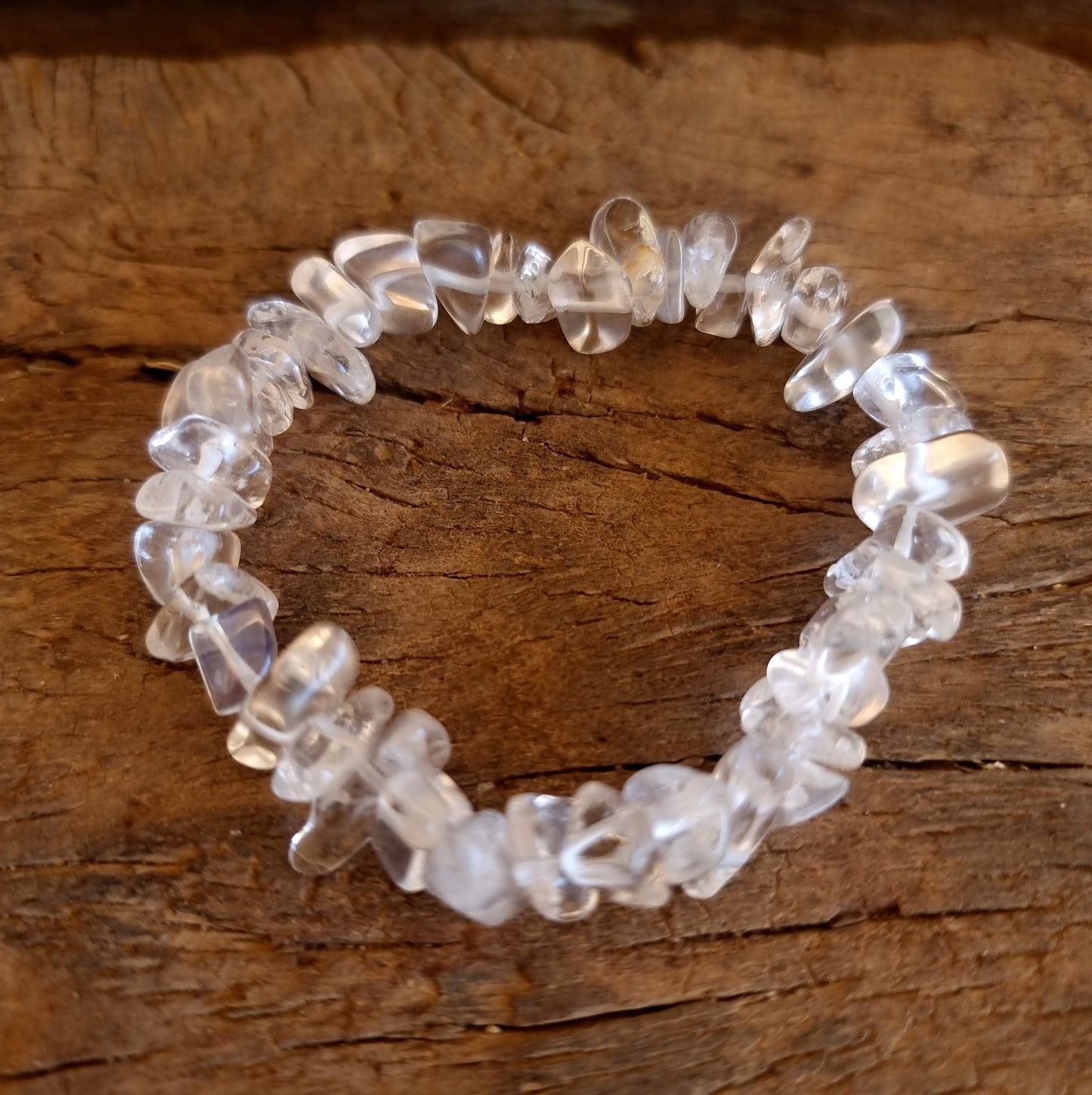 CLEAR QUARTZ CHIPPED BRACELET - ENERGY AMPLIFIER